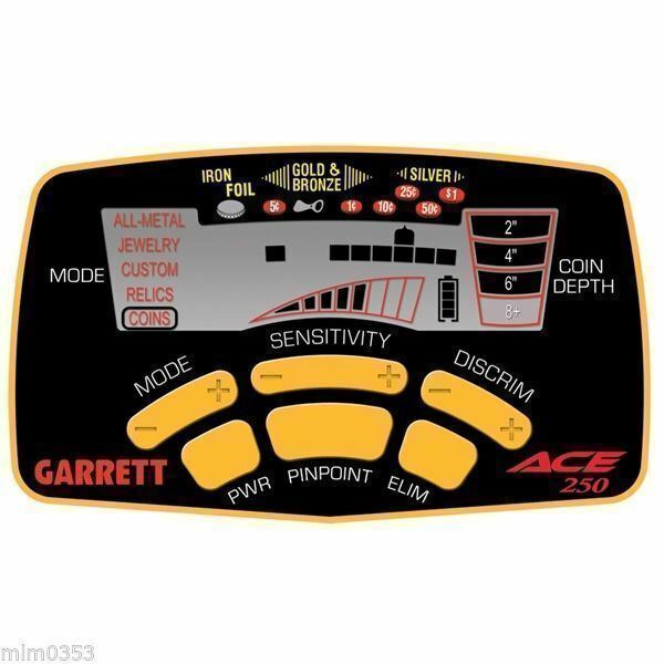 Garrett Ace 250 Metal Detector + Waterproof Coil + Metal Detector Bag