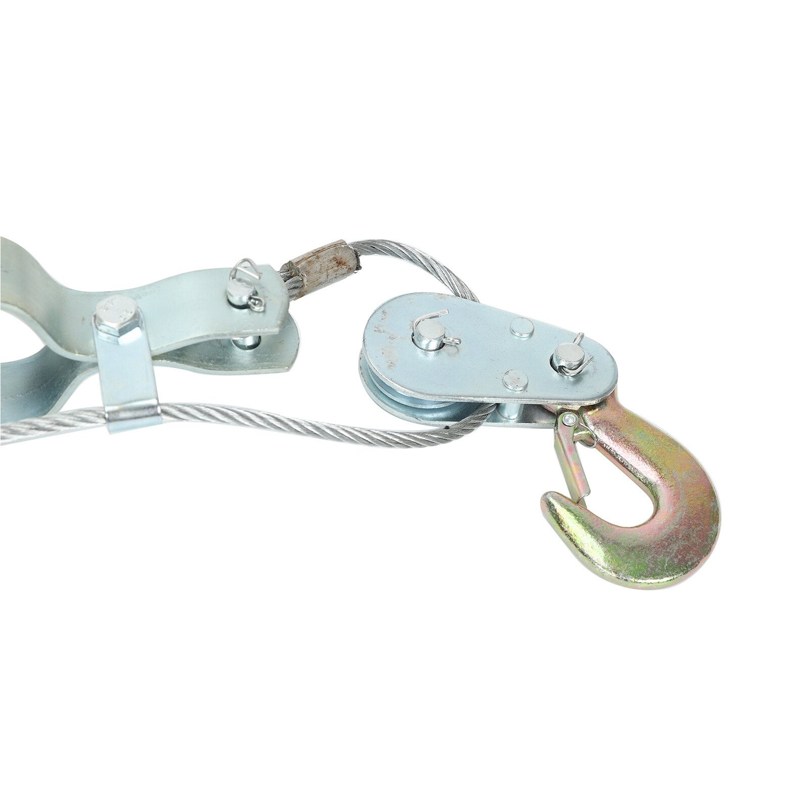 5 Ton Hand Puller Heavy Duty Winch Pull Hoist Come Along Cable 3 Hooks 2 Gear US