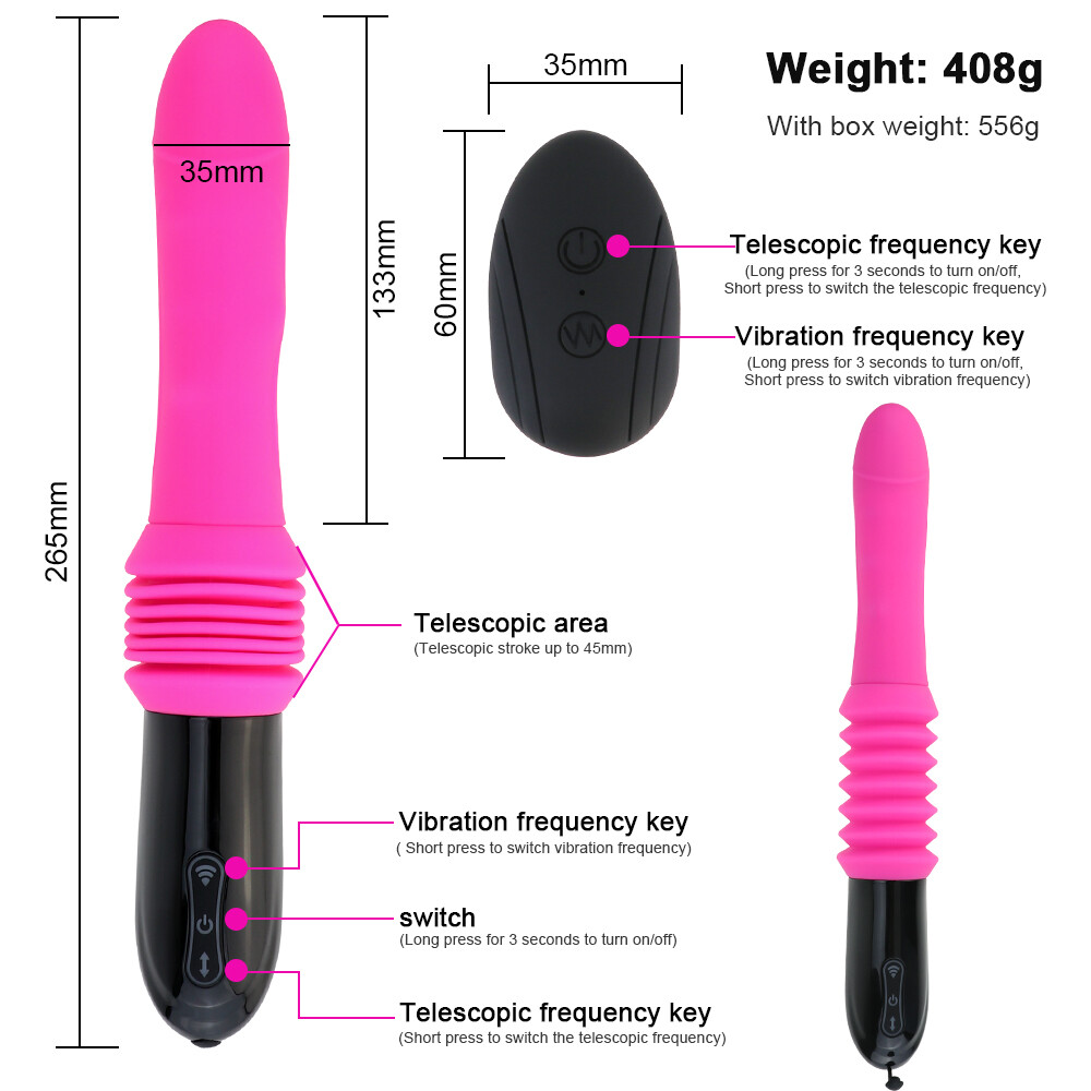 Automatic Thrusting Dildo Sex Machine for Women Hands-Free Sex Toys Telescopic