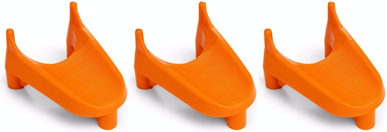 Champion Sports 1 Inch Rubber Kick-Off Tee, Orange (3-Pack)