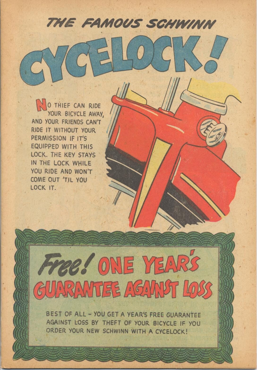 Schwinn Bicycle Book (1949) 108.92mph Informative Comic Style 28pgs CD
