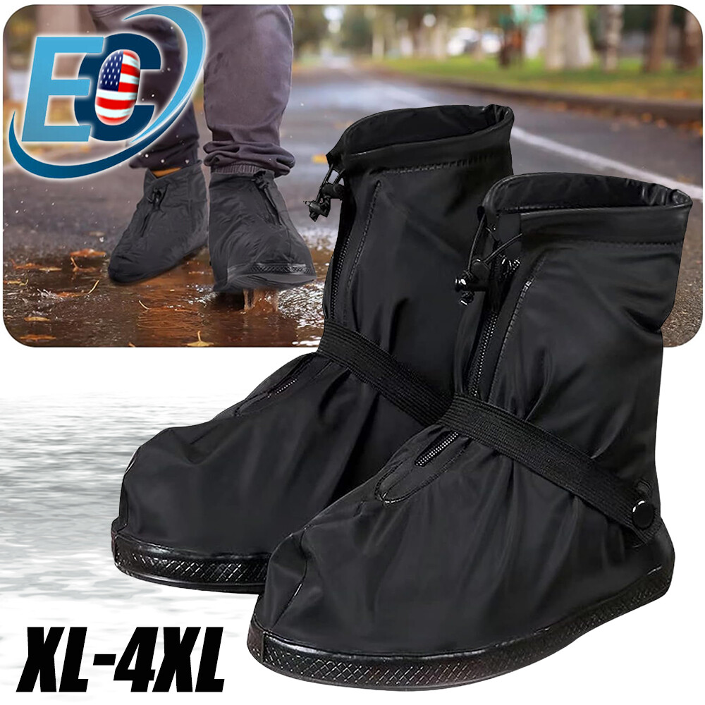 Anti-slip Silicone Rain Shoe Covers Reusable Waterproof Shoes Cover Protector