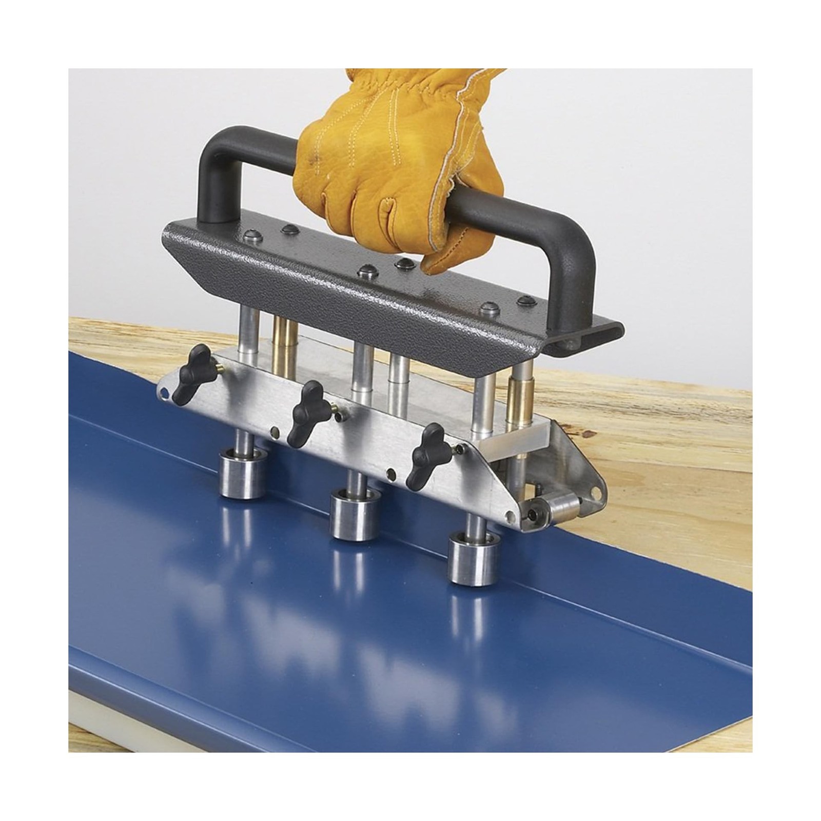 3 Station Verge Roller Bender, 0-90° Roofing Sheet Metal Bending Tool for 0