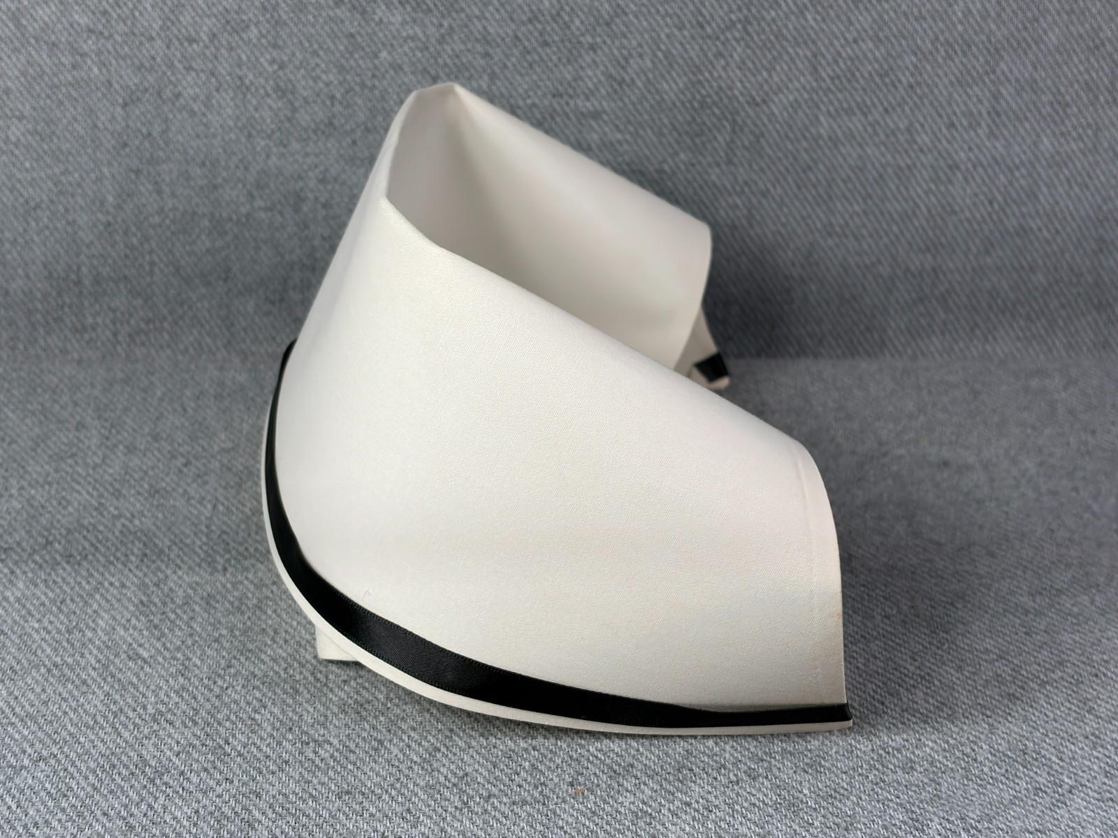 Vtg Kay's Caps Nursing Cap RN Uniform Hat Black Stripe 1960's