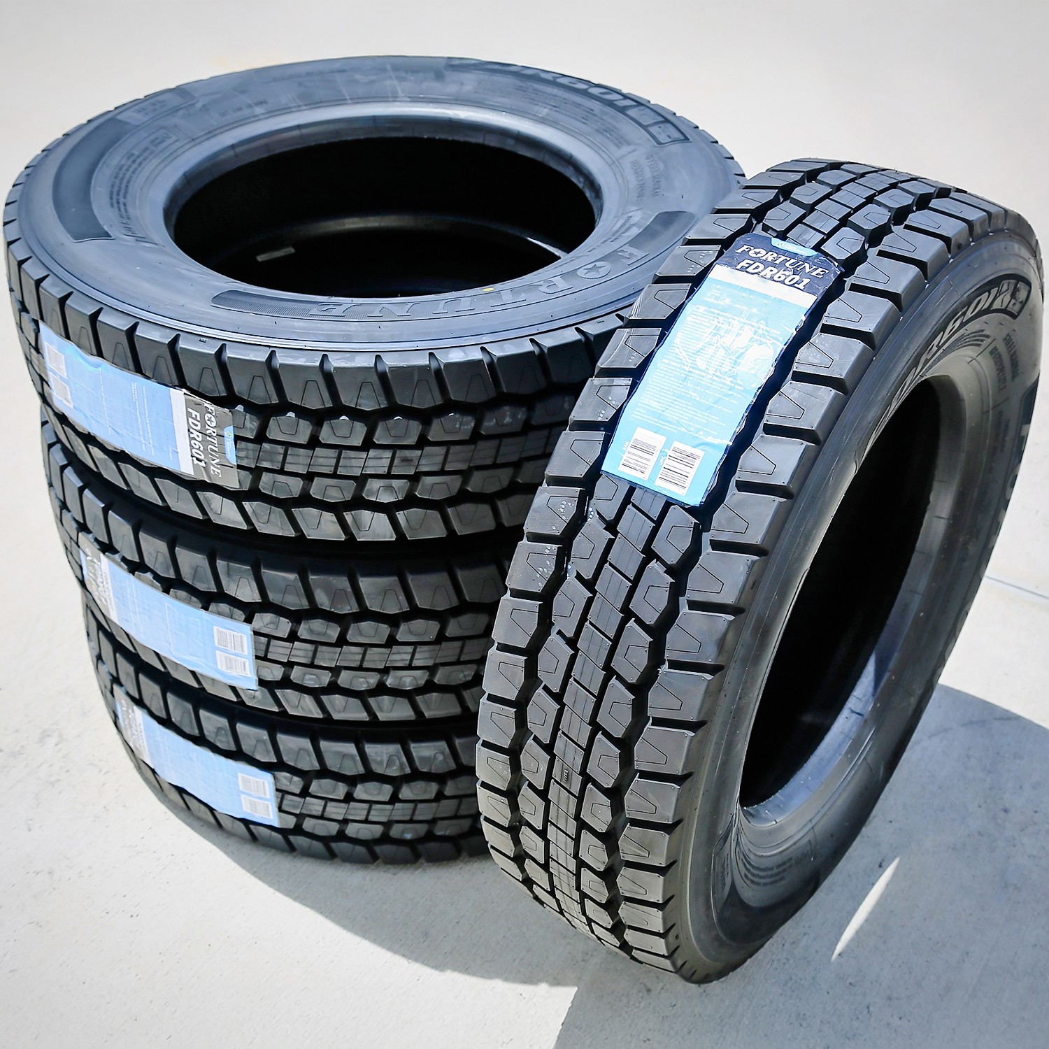 4 Tires Fortune FDR601 ET 225/70R19.5 Load G 14 Ply Drive Commercial