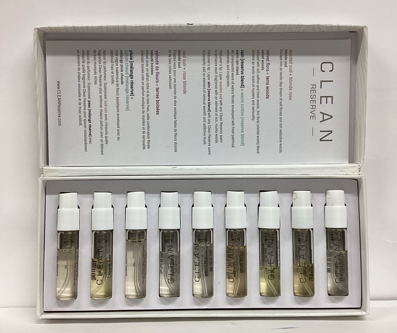 Clean Reserve Discovery Layering Set 9x 0.05oz As Pictured READ DESCRIPTION