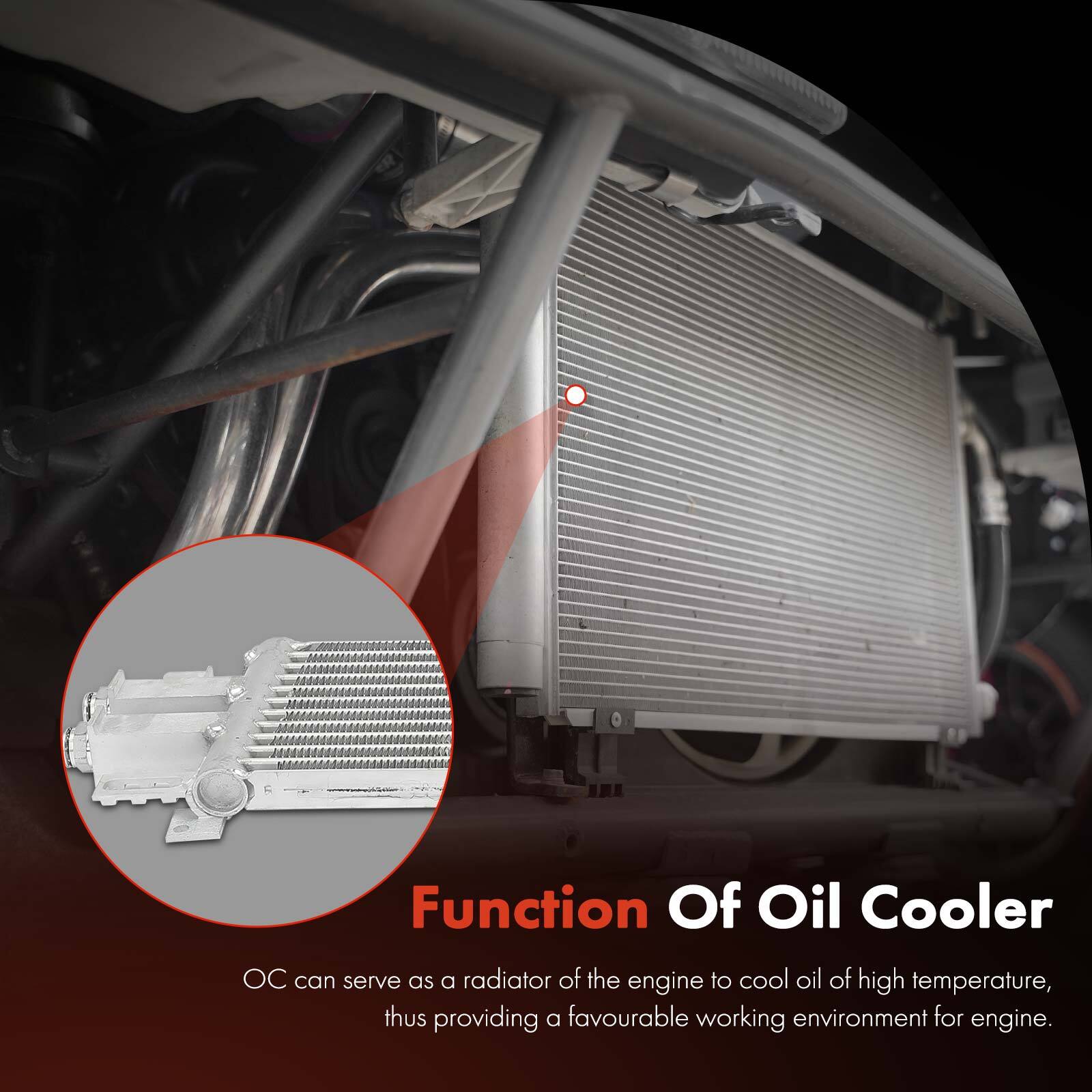 Automatic Transmission Oil Cooler for Jeep Renegade Ram ProMaster City L4 2.4L