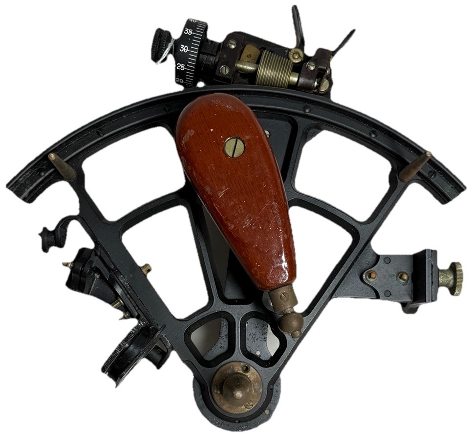 WWII 1943 US Navy David White Co Mark II Sextant Nautical Tool