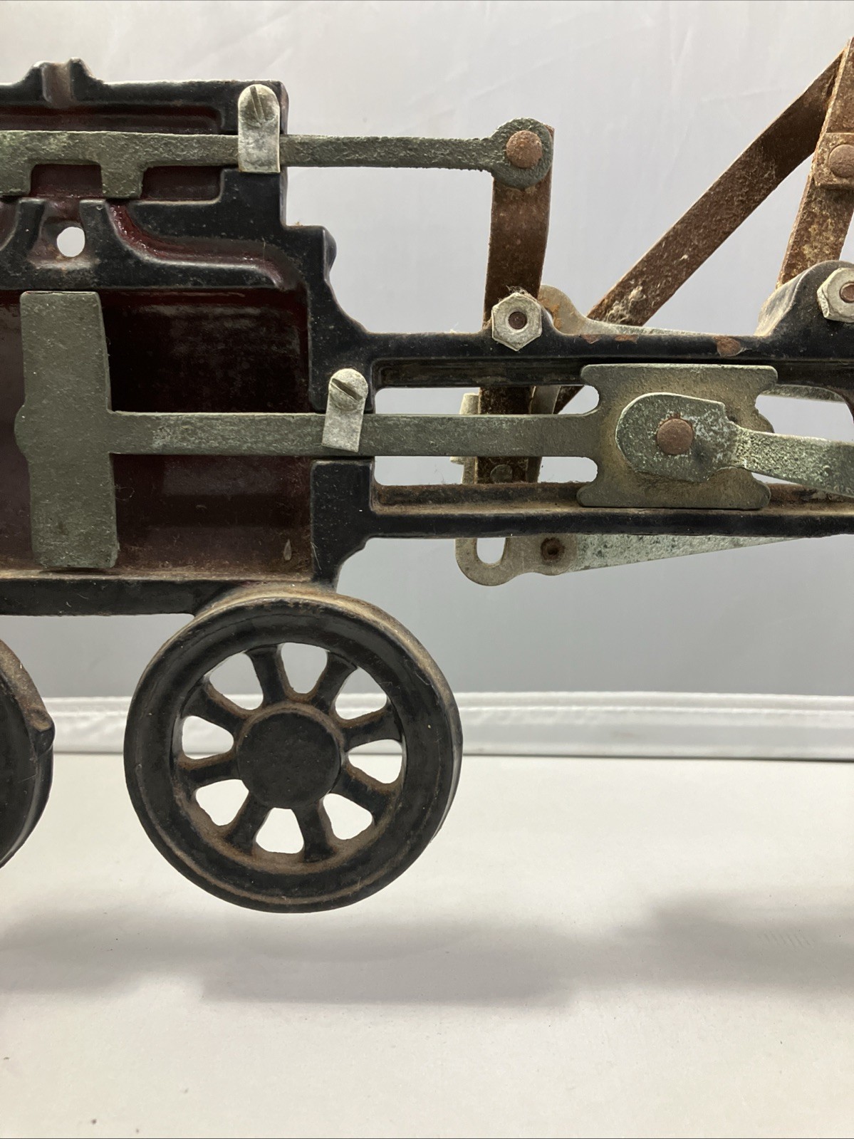 Antique Cast Iron Cutaway Steam Engine Classroom Demonstrator