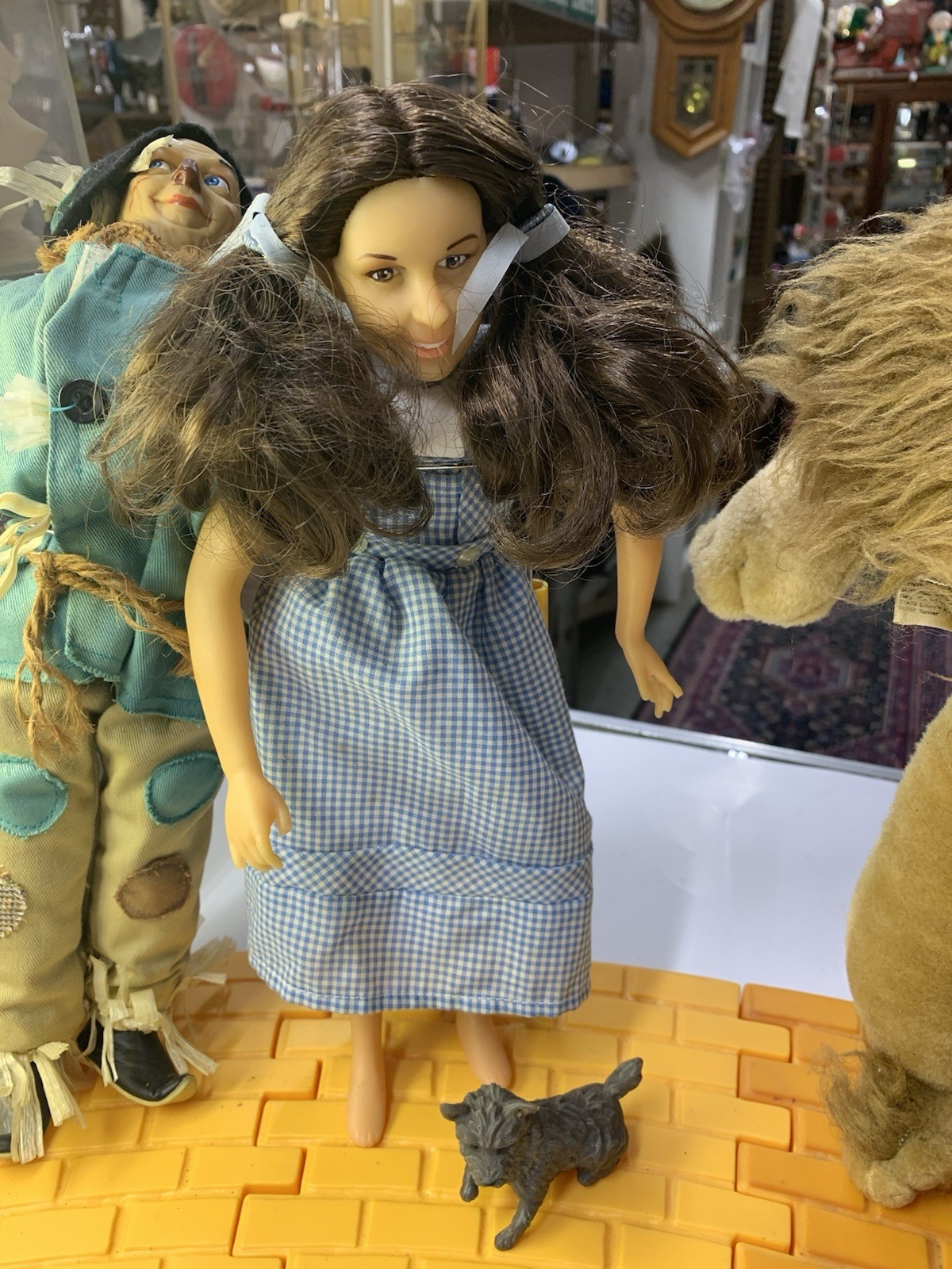 4 Wizard of Oz dolls 1987 14" Dorothy Lion Tin man Scarecrow Hamilton Gifts