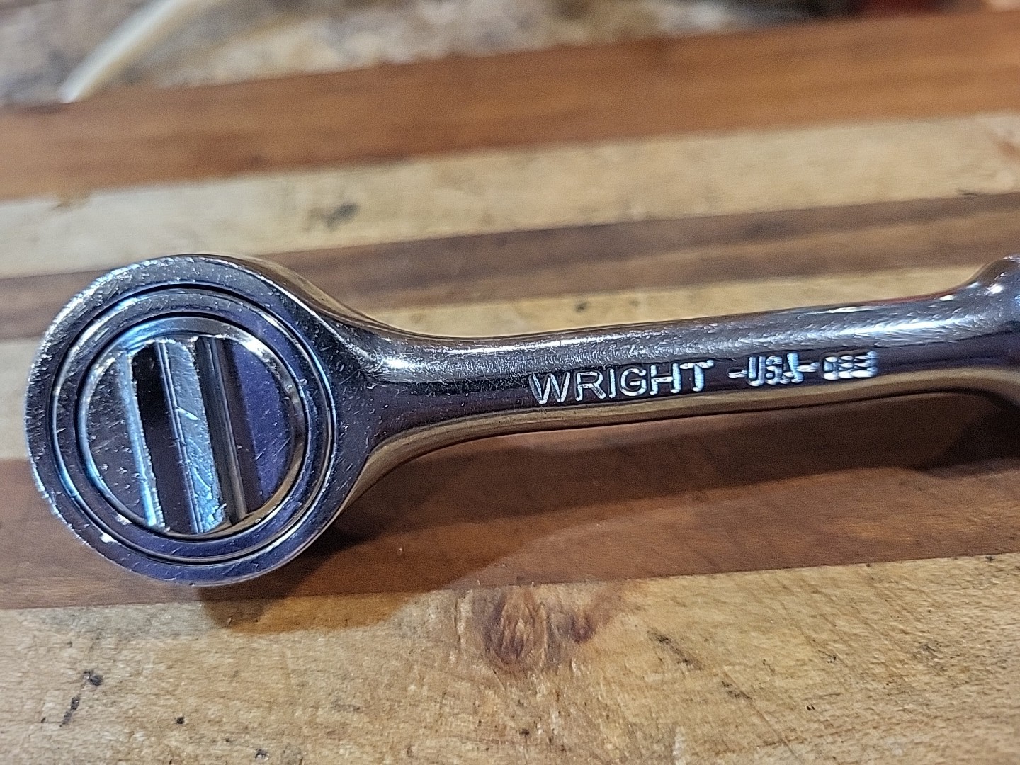 Wright 3426 Ratchet 3/8" Dr. Knurled Ratchet. USA 🇺🇸 EUC 🔥