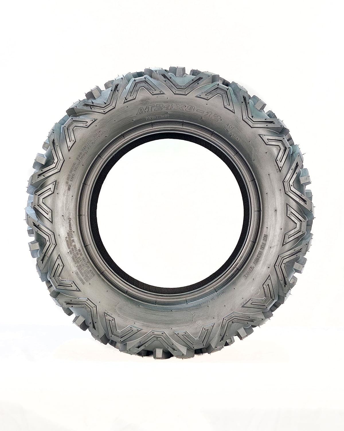 2 Pack 24x8-12 ATV Tires 6Ply 24x8x12 UTV Tires 24 8 12 All Terrain Heavy Duty