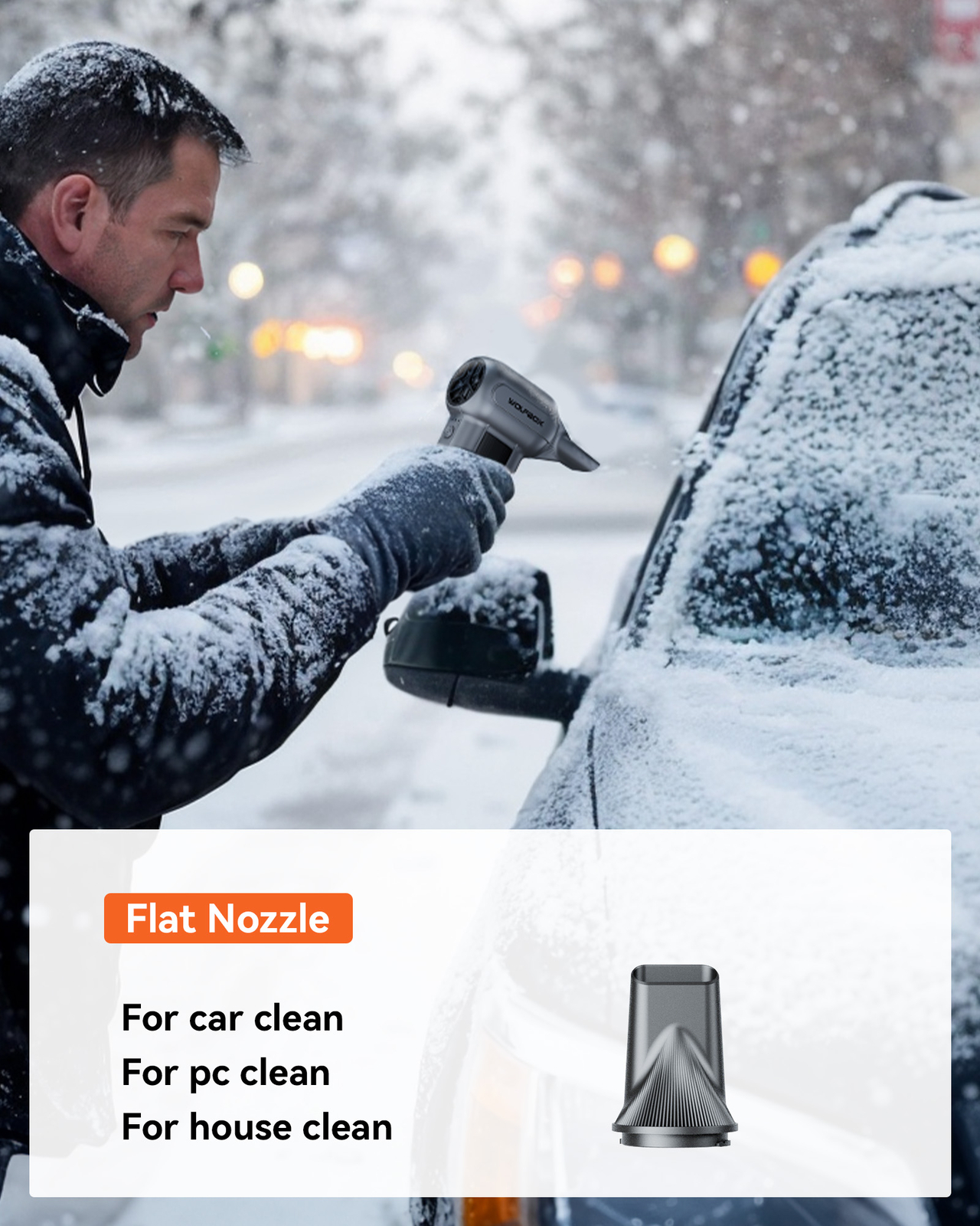 WOLFBOX Compressed Air Duster-150000RPM Super Power Electric Air Duster