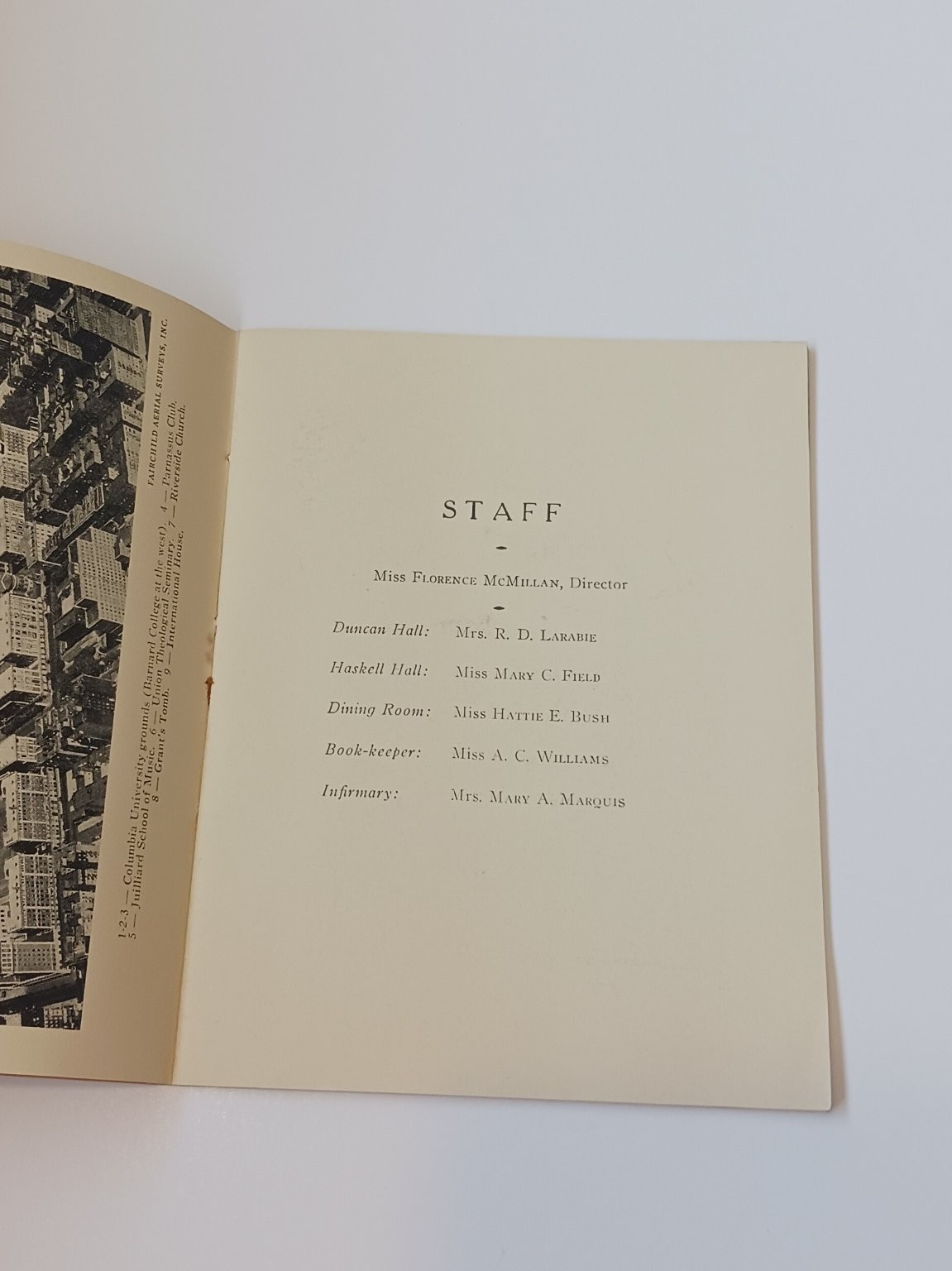 Parnassus Club NYC 1920s Booklet Women's Residence Columbia University Ephemera