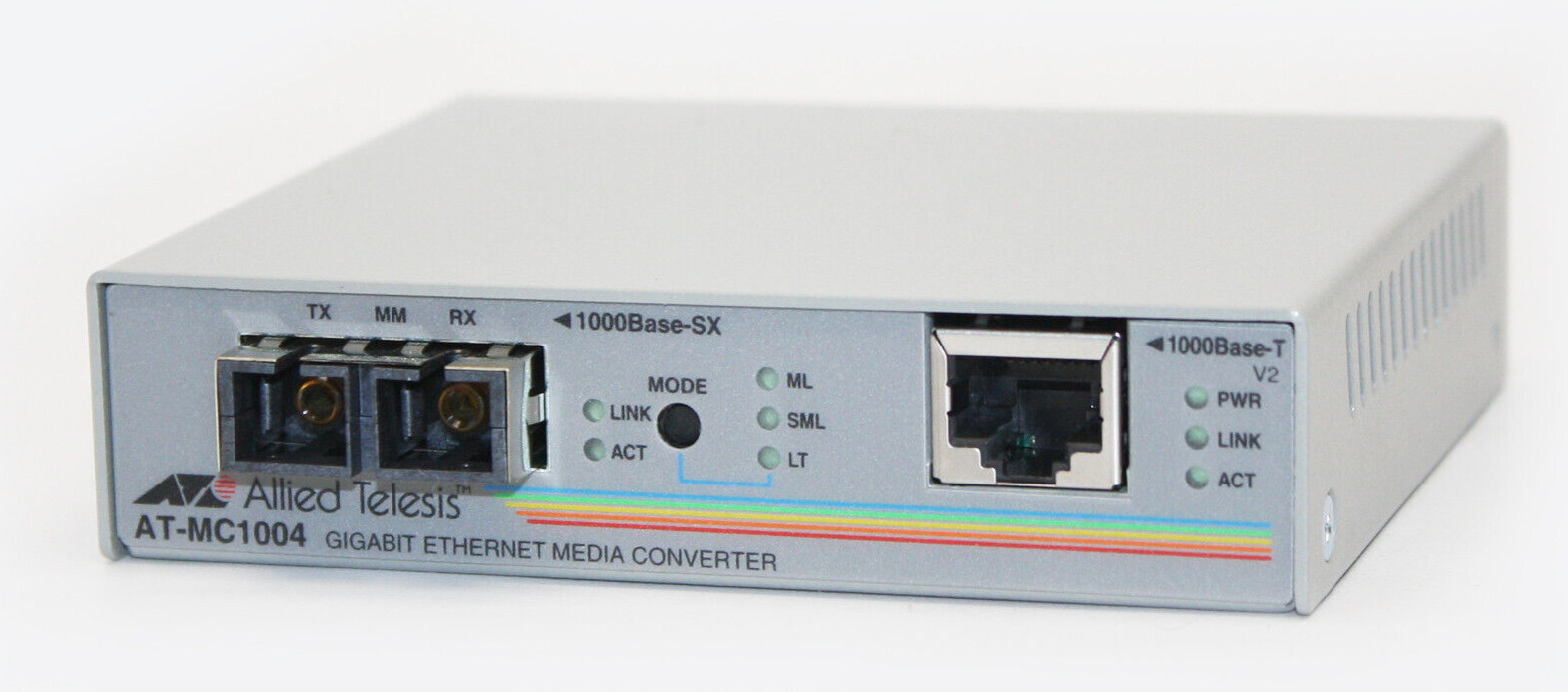 New Allied Telesis AT-MC1004-10 SC Gigabit Copper Media Converters 990-001045-10