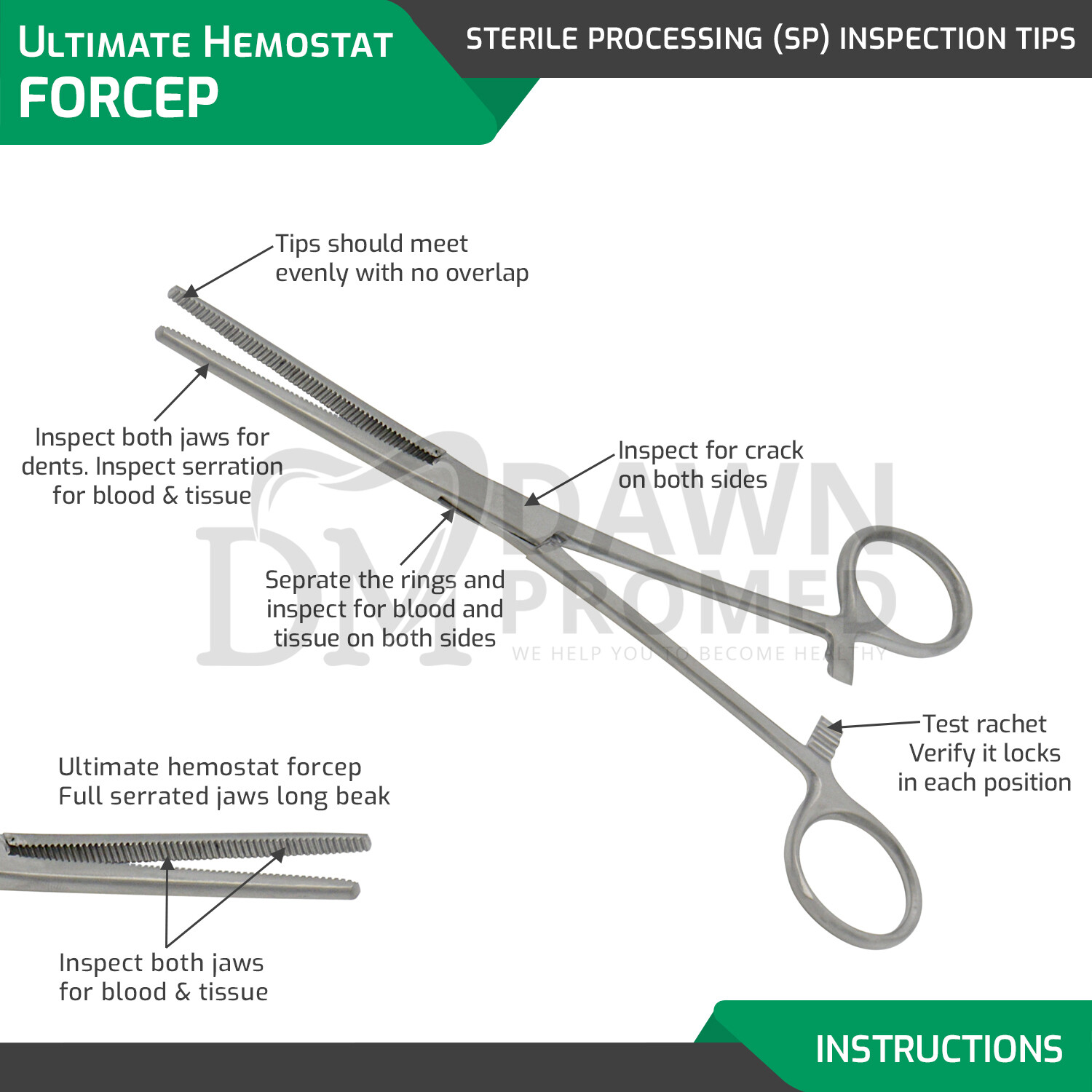 2Pcs Set 8" + 10" Straight Hemostat Forceps Locking Clamp Fishing Plier German G