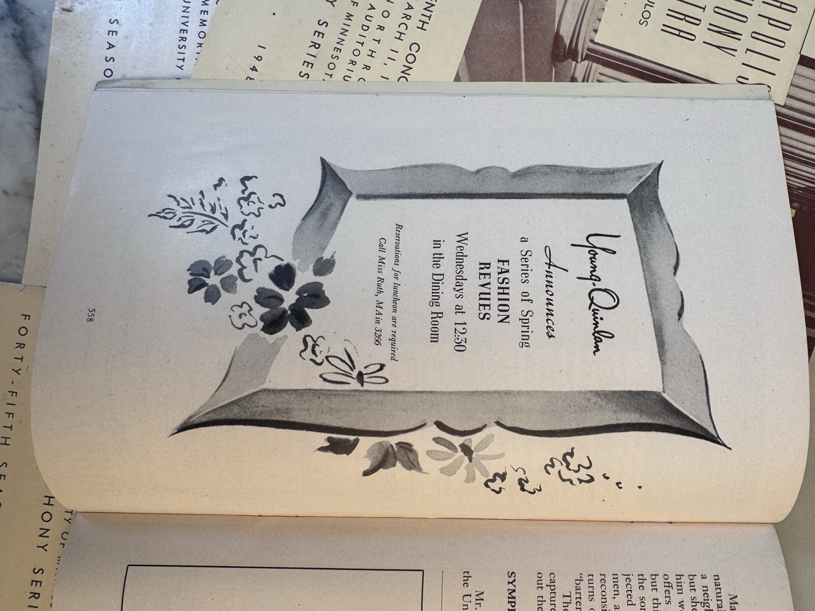 10 Minneapolis Symphony Orchestra 1944- 1945 Programs Minnesota 1947, 48-49