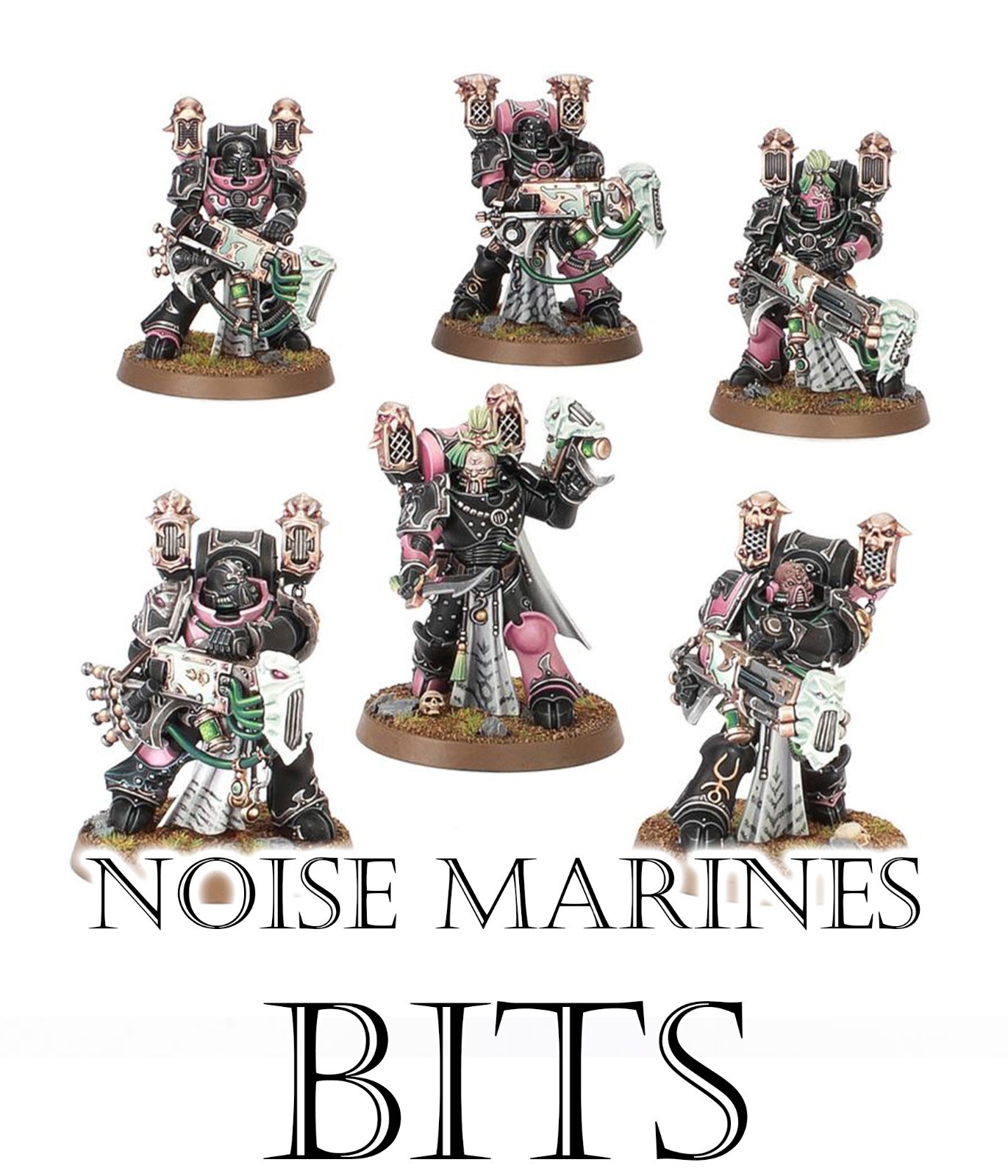 Warhammer 40k Emperor's Children Noise Marines Bits, Games Workshop Slaanesh