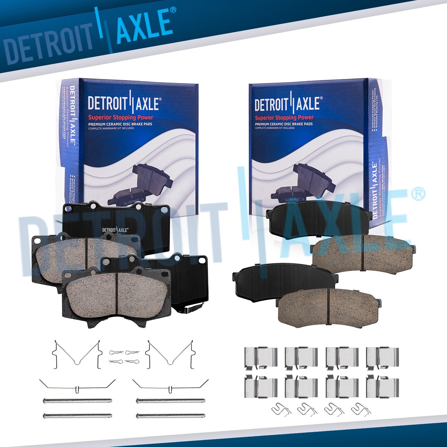 Front & Rear Ceramic Brake Pads for 4Runner FJ Cruiser Sequoia GX460 GX470