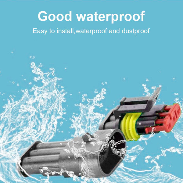 708Pcs 1-6 Pin Car Automotive Waterproof Electrical Wire Connector Plug Kit Set