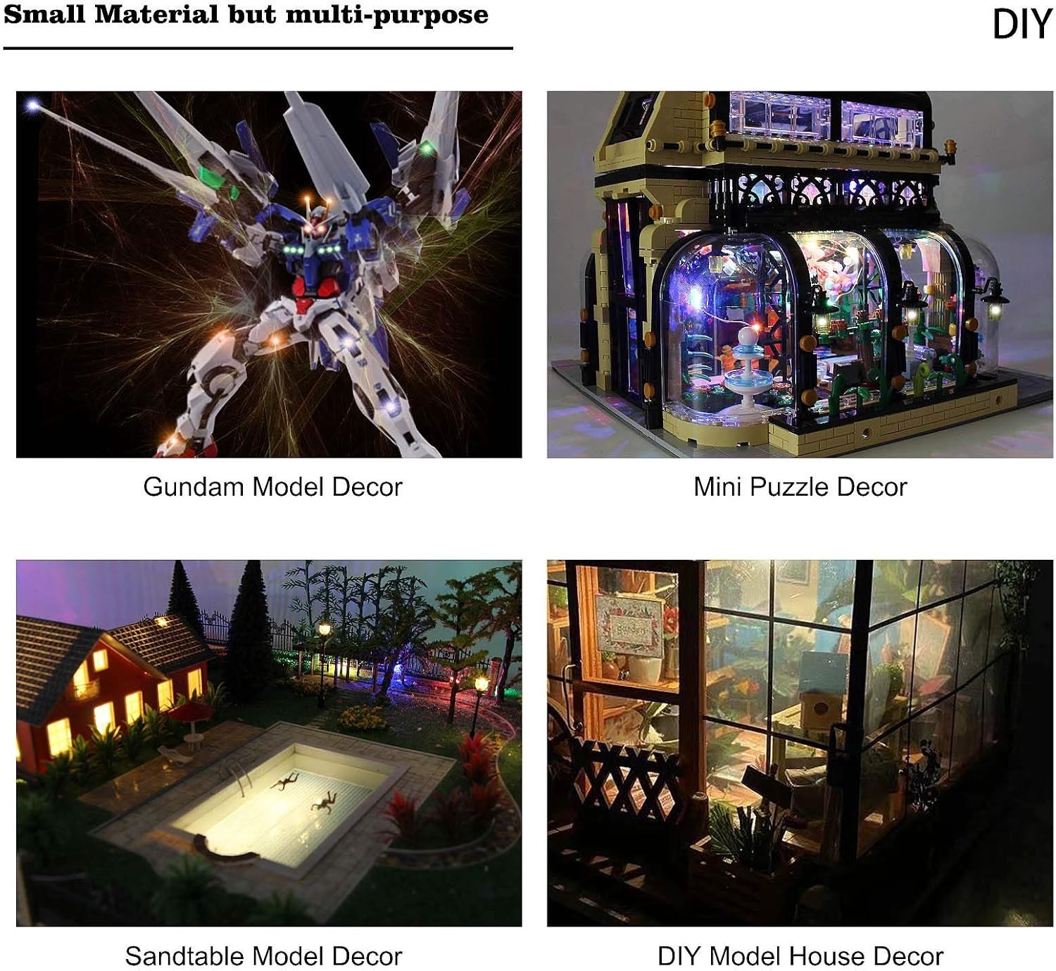 20pcs Pre-Wired 0805 Warm White SMD LED Light Emitting Diode 12V Micro Litz W...