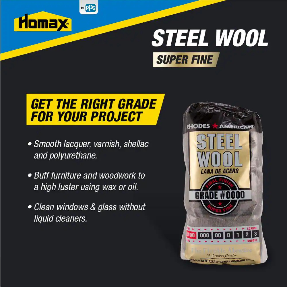 Super Fine Grit Steel Wool (12-Pad)