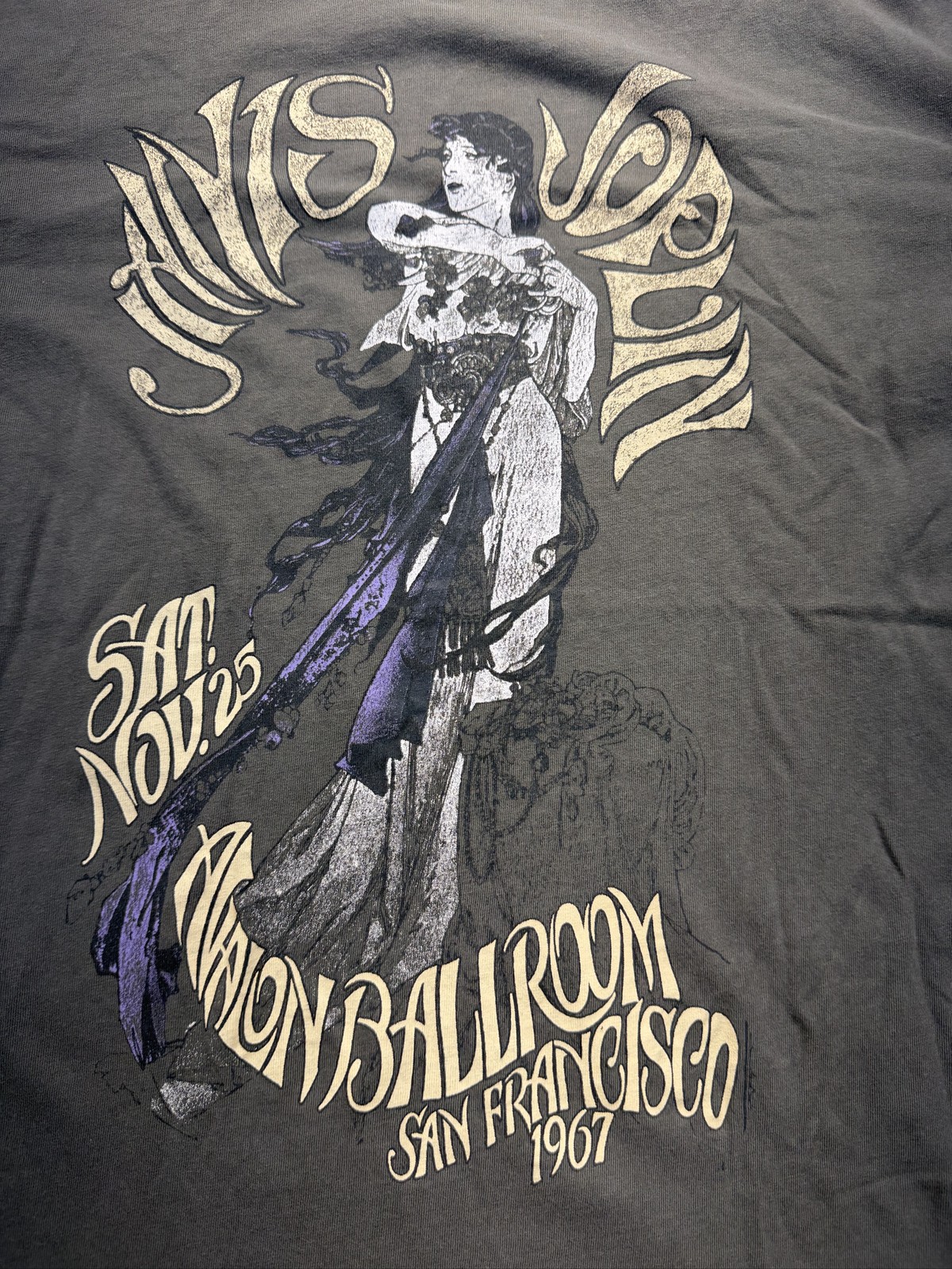 Janis Joplin Avalon Ballroom SF 1967 Graphic Tee Adult