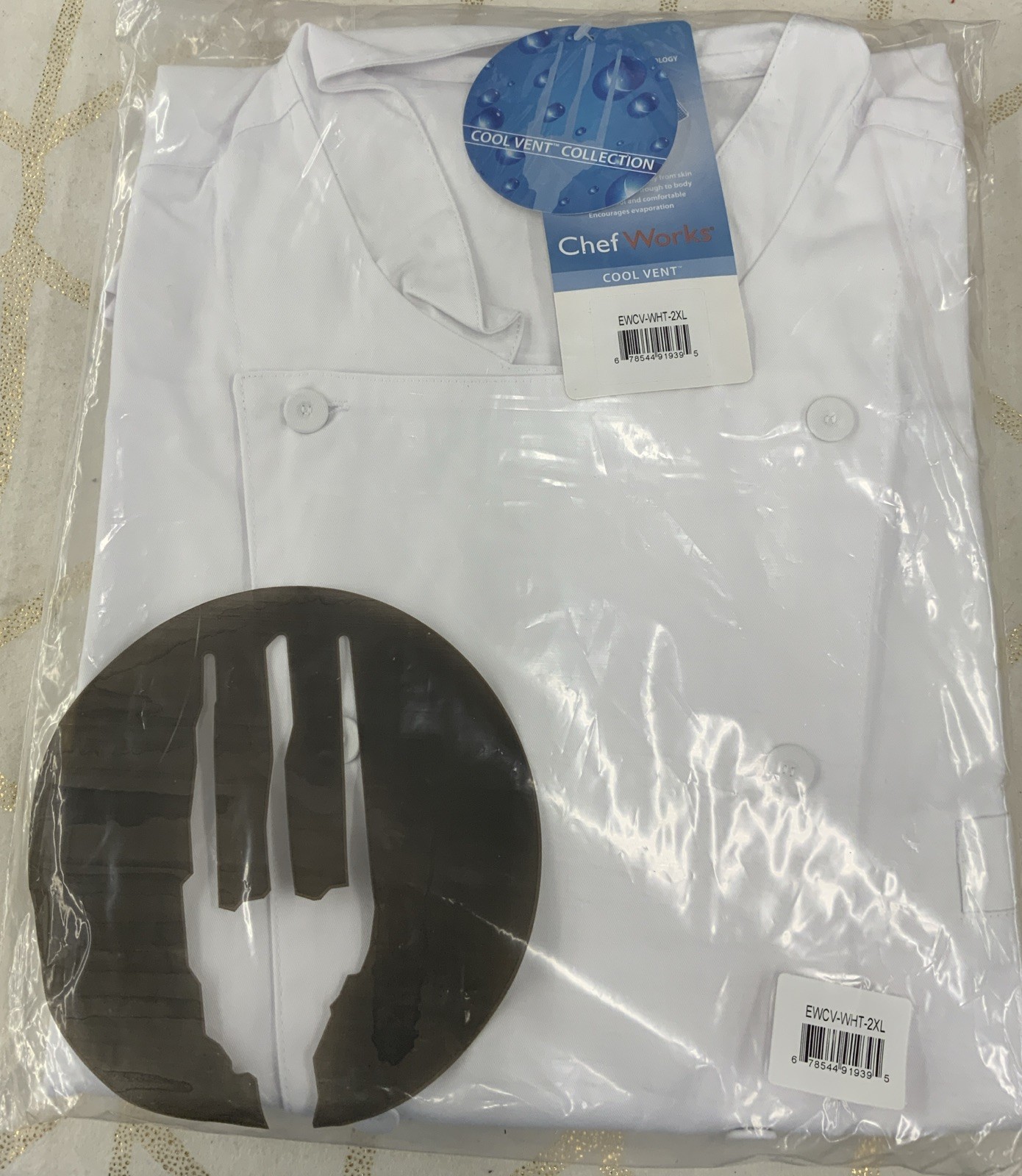 Chef Works Mens Cool Vent Chef Coat