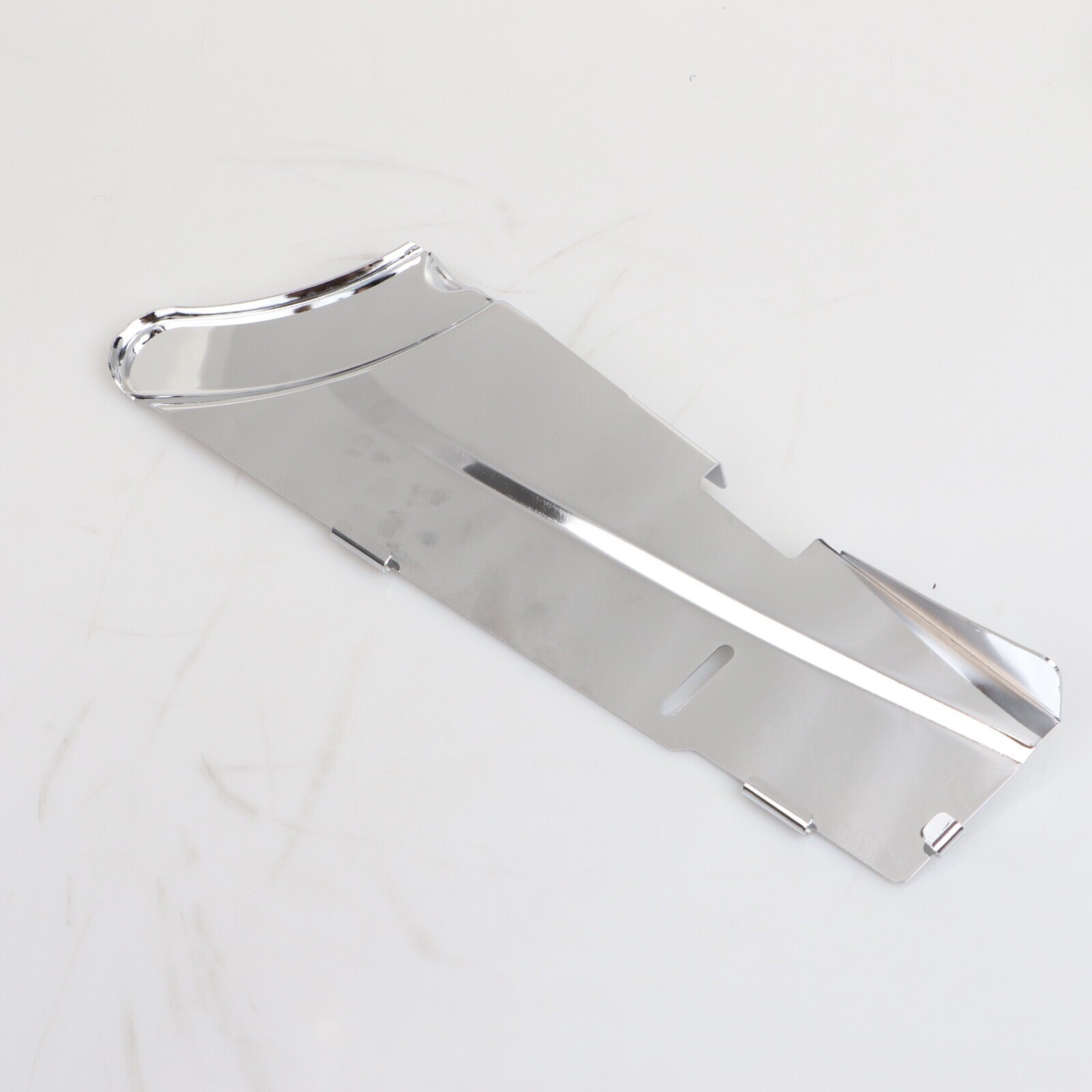 Chrome Lower Belt Guard Cover Fit For Harley Dyna Wide Super Glide EFI FXDI FXDC