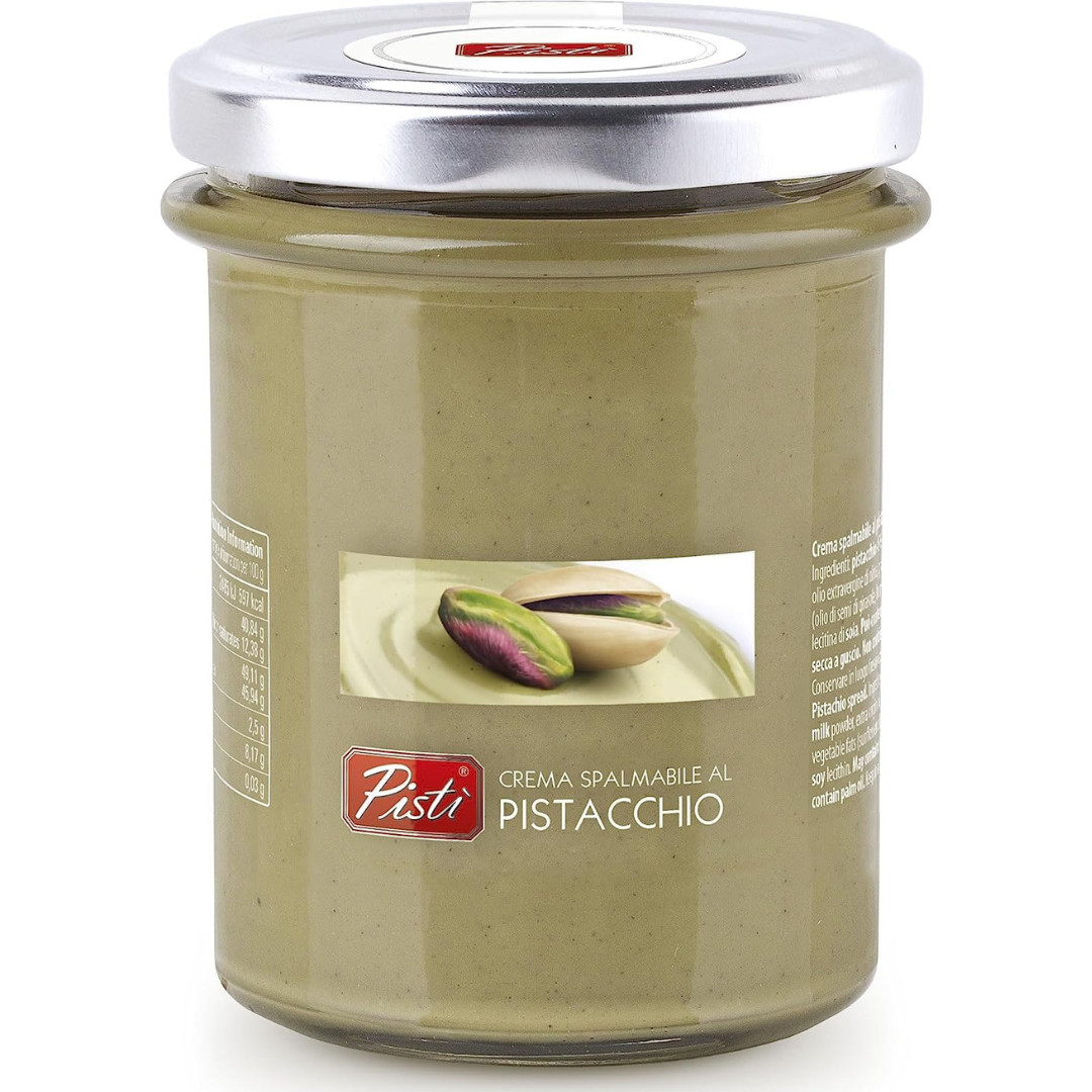 Premium Sicilian Pistachio Cream Spread – 7.05 oz | 45% Pistachio | No Palm Oil