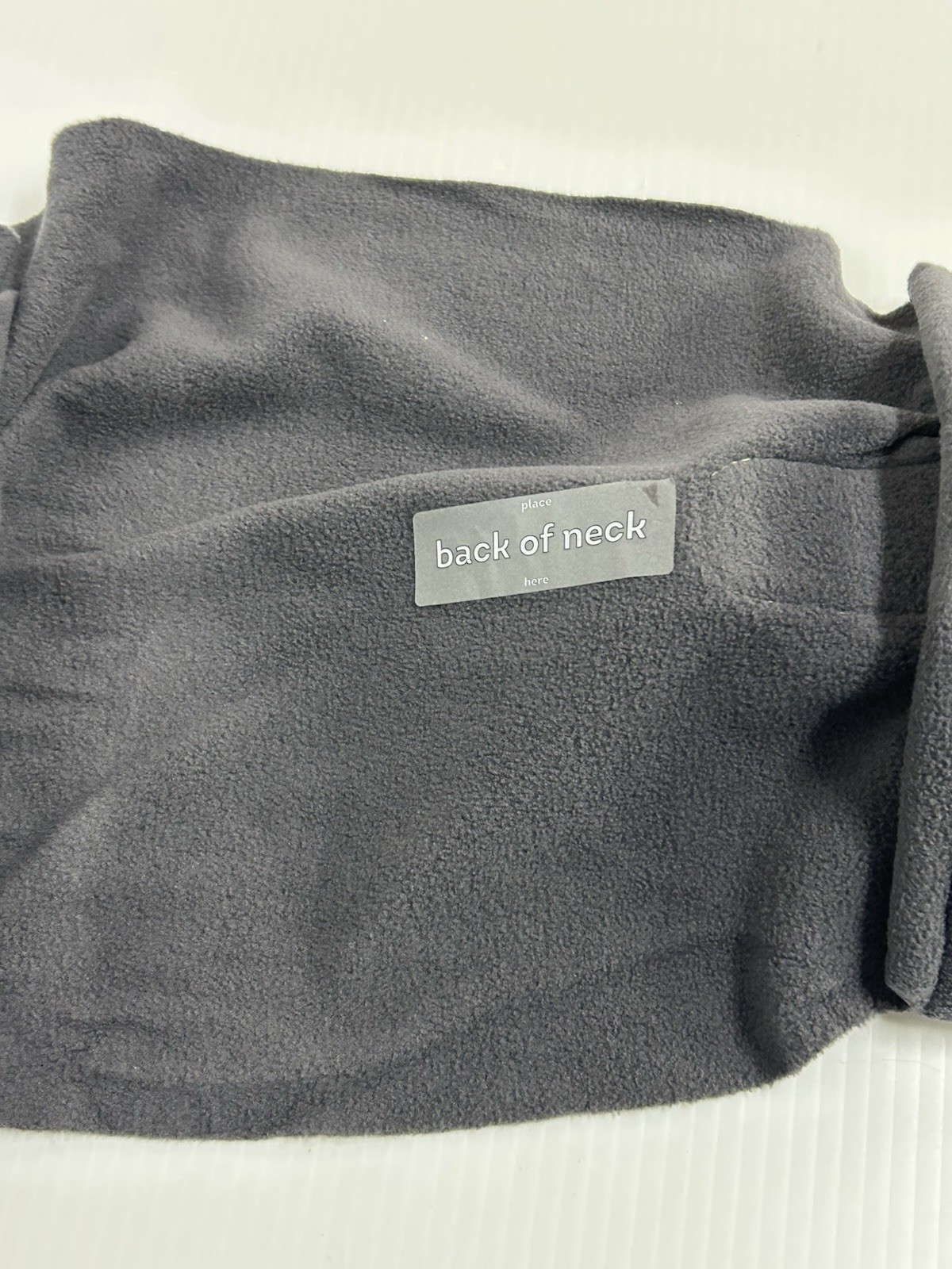 Trtl Travel Neck Pillow Grey Fleece Neck Support Turtle NWOT