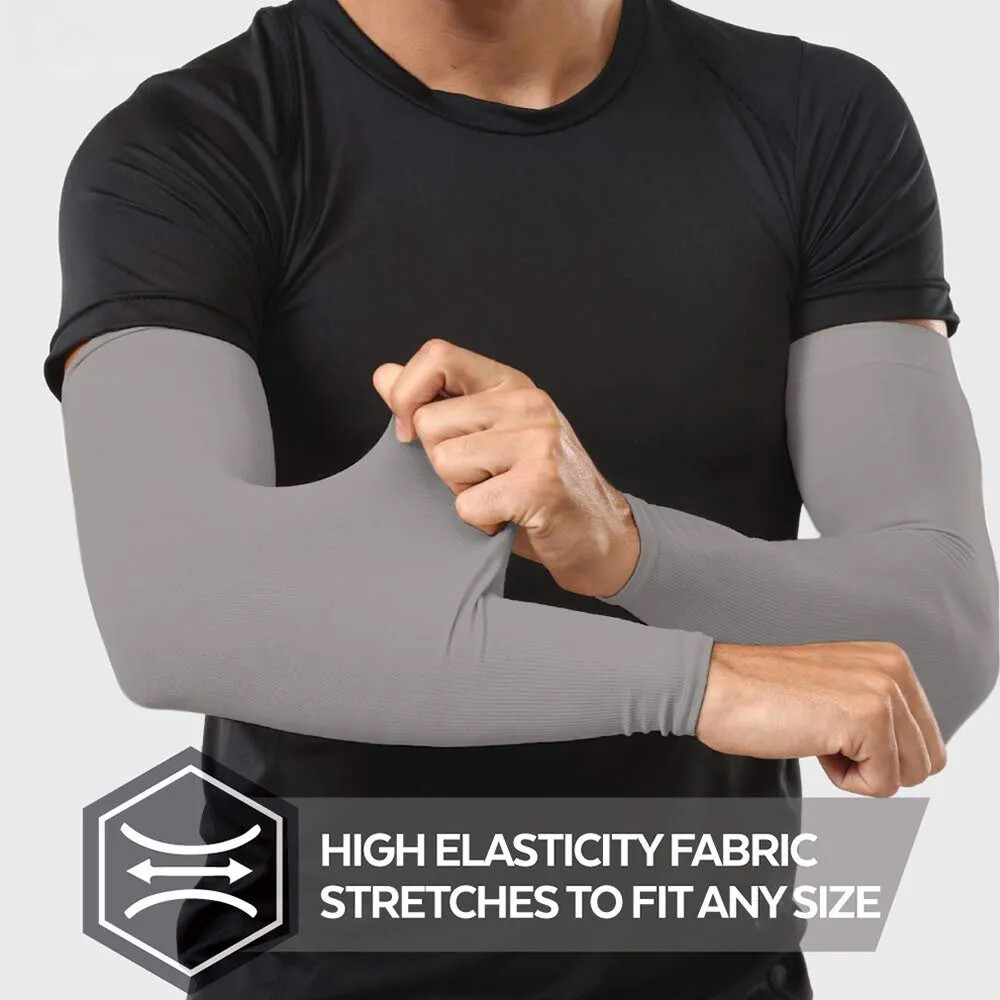 Summer Cooling Arm Sleeves Cover UV Sun Protection Sports Outdoor for Men Women