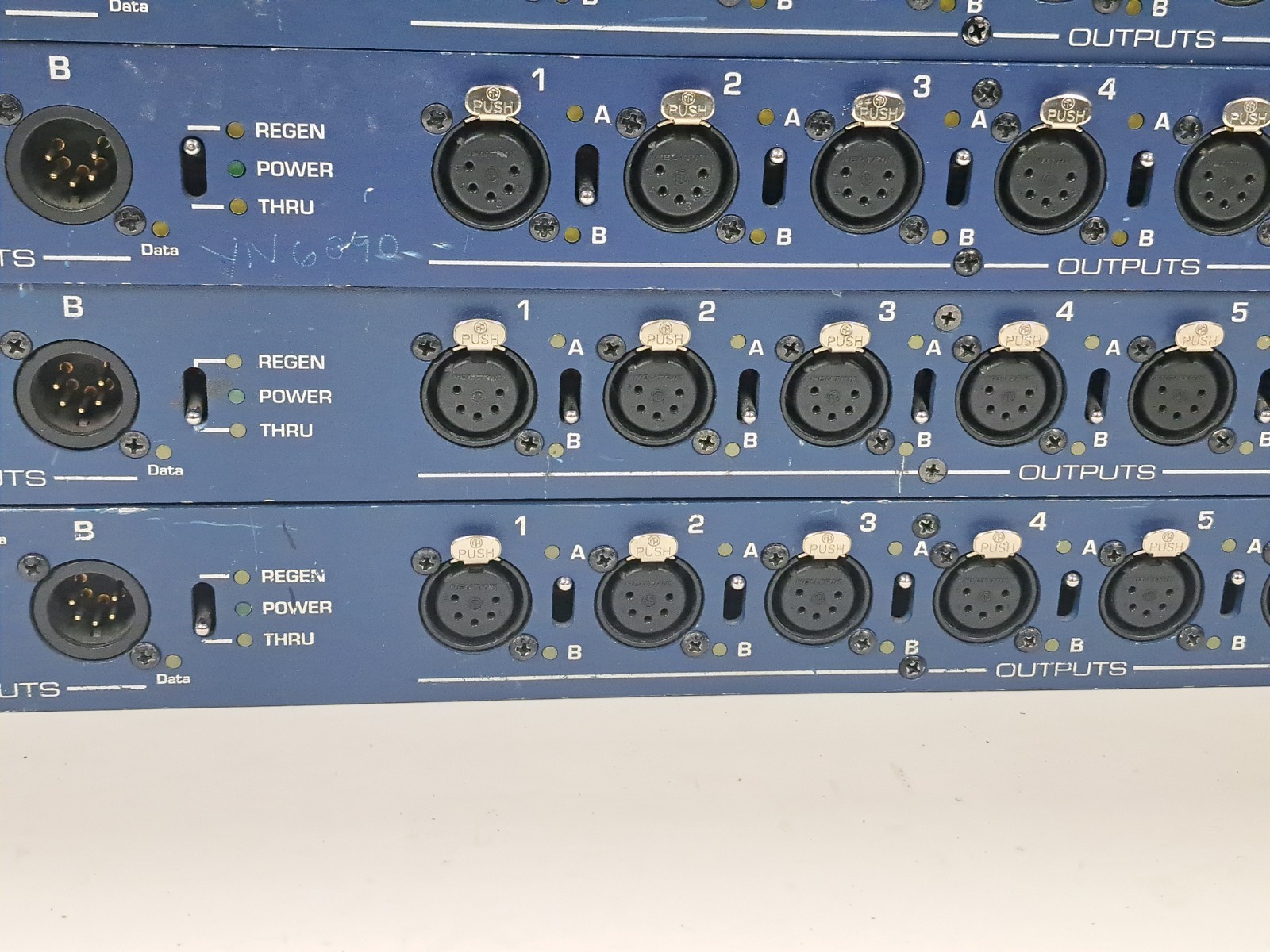 TMB ProPlex PPDDS285 DMX512 Opto-Splitter 2x8 2x 5-Pin XLR In 8x Out Rackmount