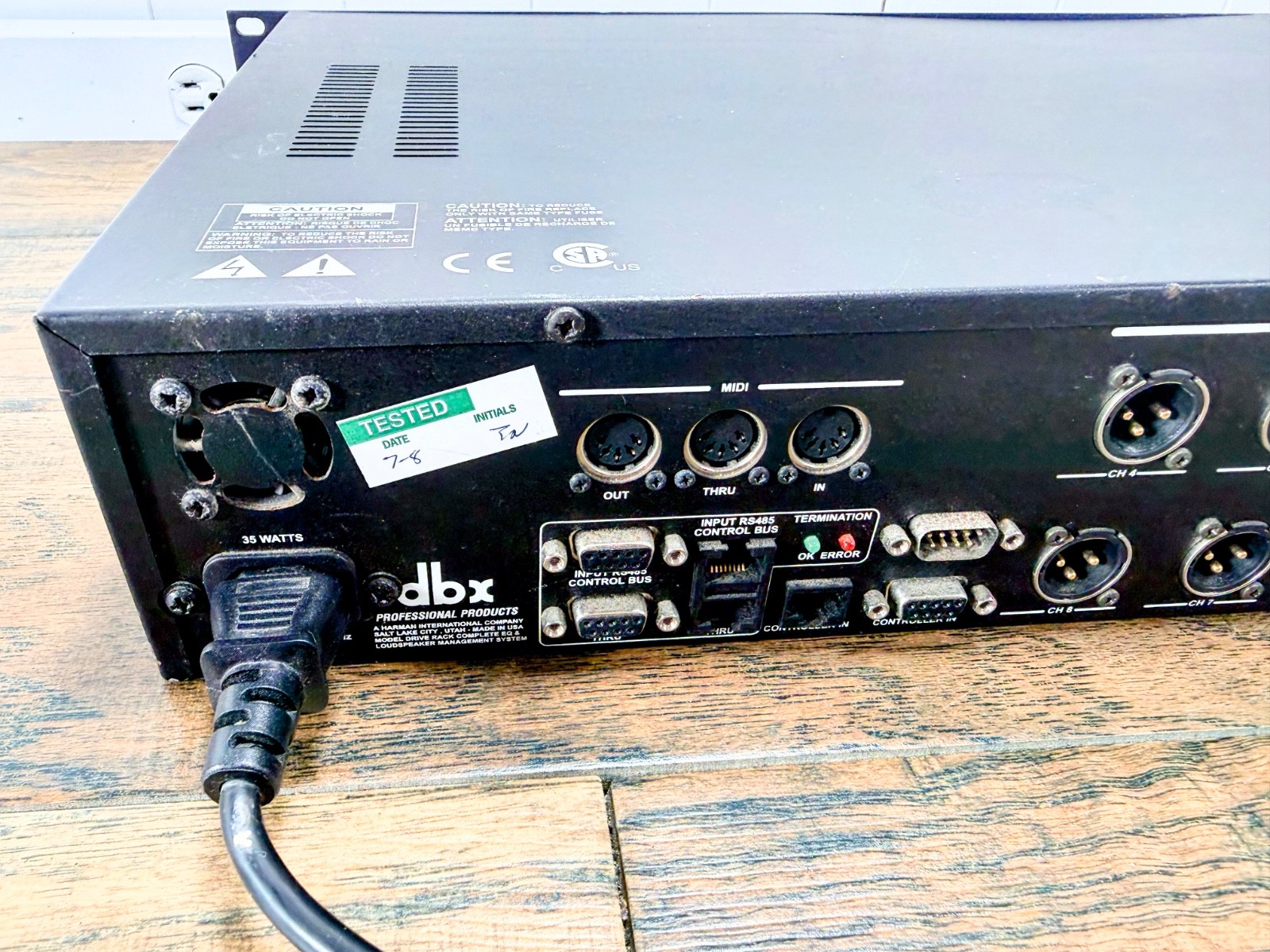 DBX Drive Rack 480 Equalization and Loudspeaker Management System G1130