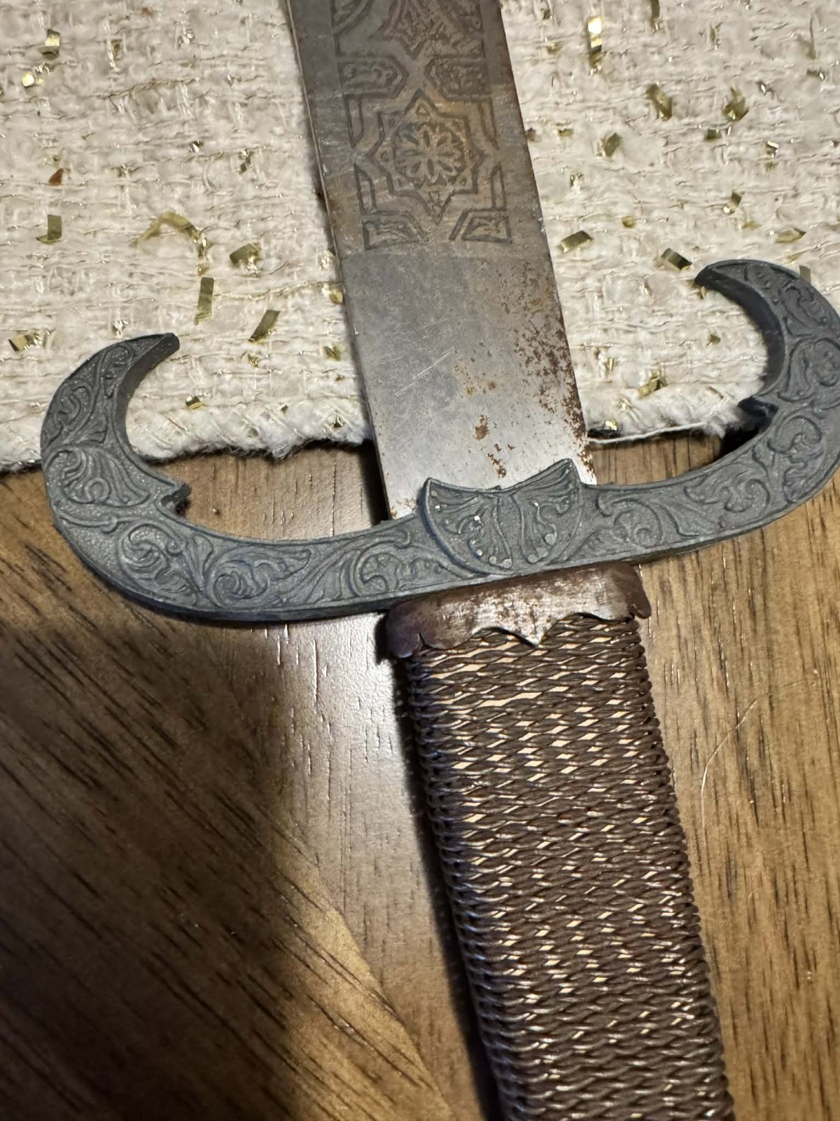 Late 20the Century Arab Scimitar Sword Antique Sword