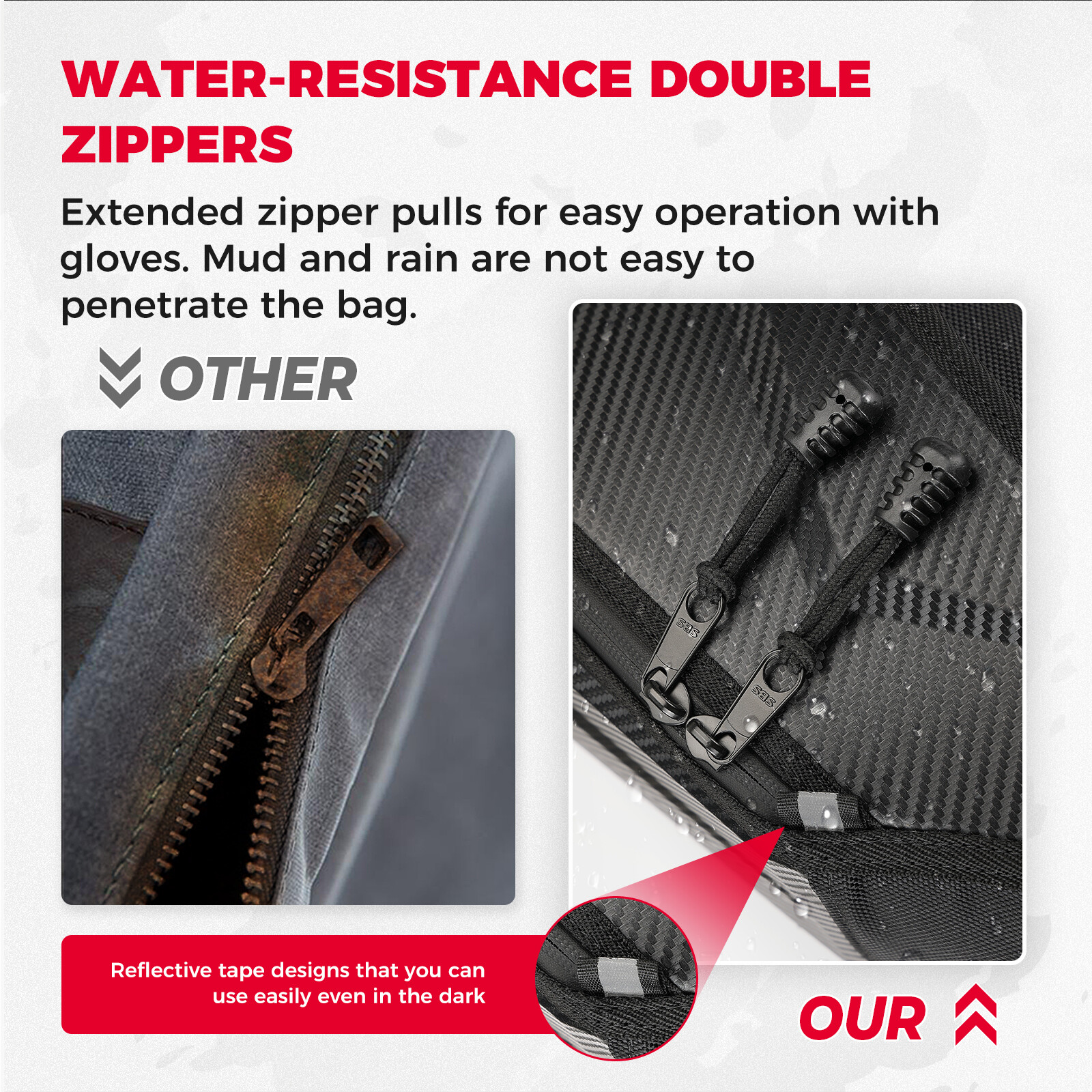 KEMIMOTO 2884992 Center Console Bag Storage For Polaris Slingshot SL S 2020-2023