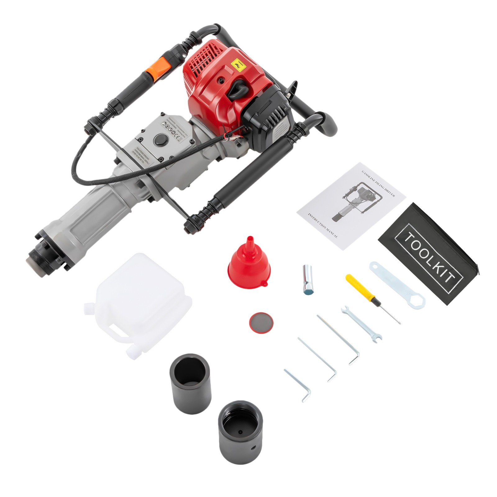 52cc Gas-Powered T Post Driver Fence Post Driver 2-Stroke Gasoline Push Pile New