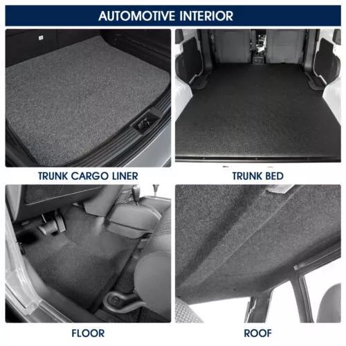 40‘’x71‘’Speaker Box Carpet Fabric Black Car Trunk Truck Auto Automotive Roll