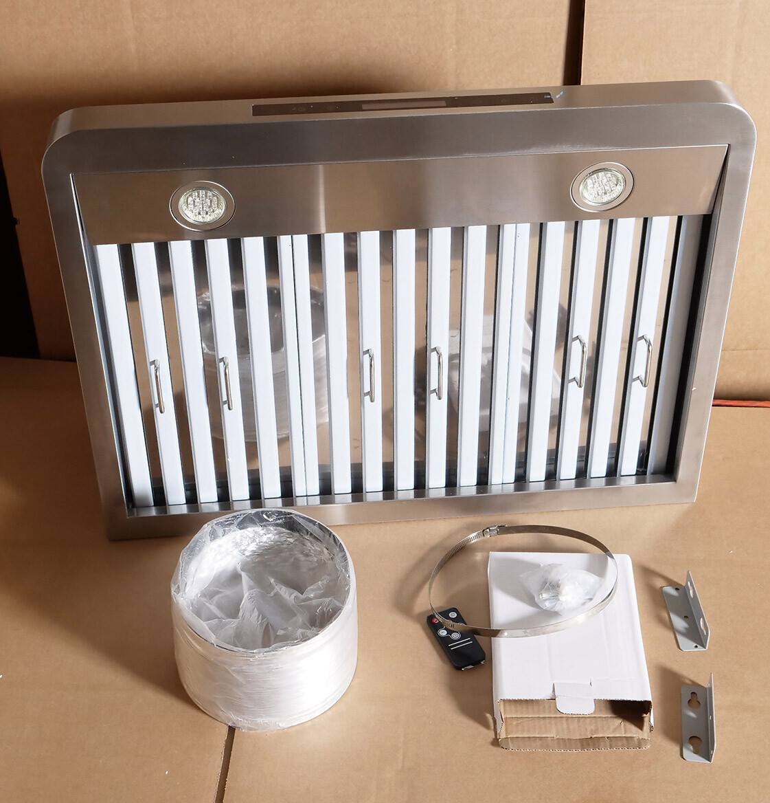 30 In. Under Cabinet Range Hood (OPEN BOX) LED Lights, Stainless Steel Filters