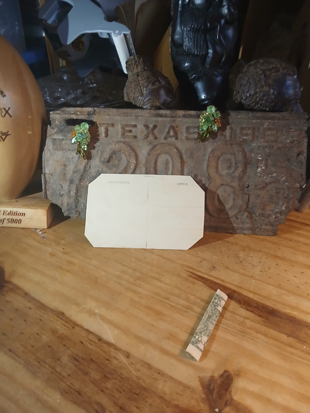 Antique African American * COLORED FEMALE * SITTING LEOPARD PRINT RUG*