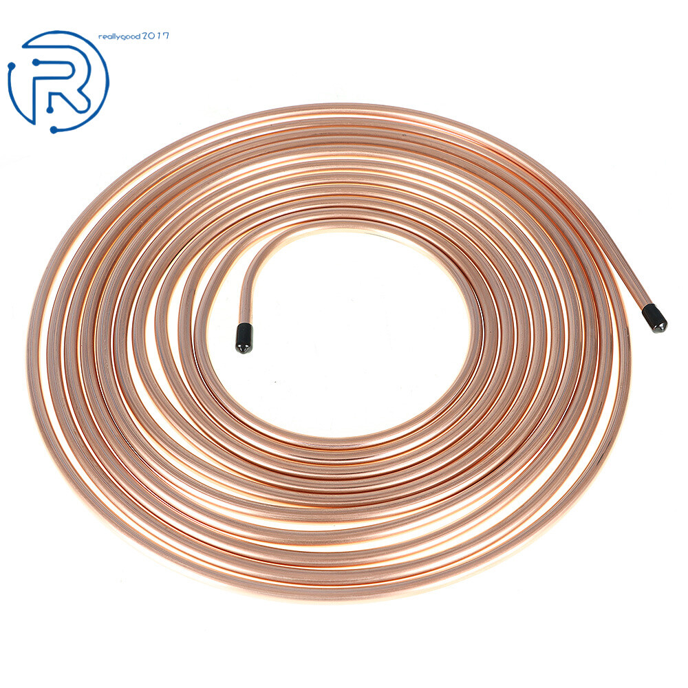 Brake Fuel & Trans Line Tubing 5/16" Copper Nickel 25 Ft Roll Coil
