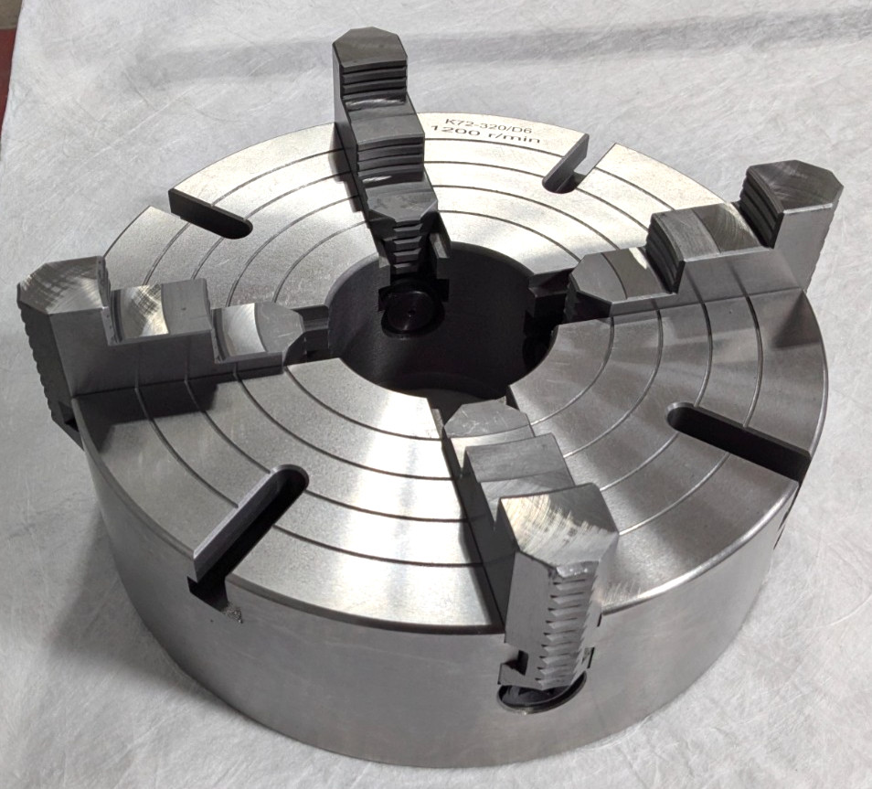 12" Independent 4 Jaw Lathe Chuck D1-6 Mounting 3.74" Through Hole 429-4126