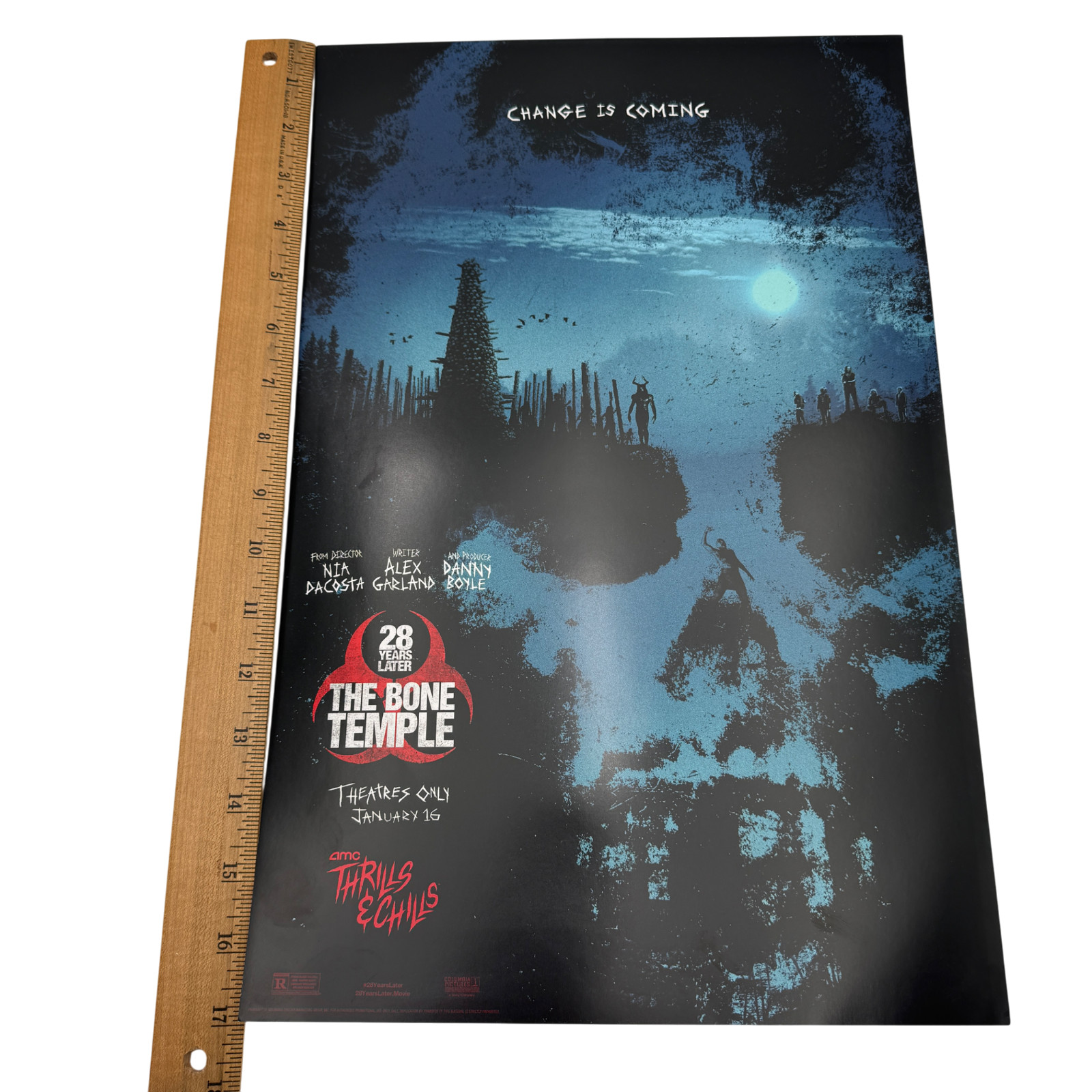 28 Years Later The Bone Temple Poster Opening Night Event AMC Exclusive 11"x17"