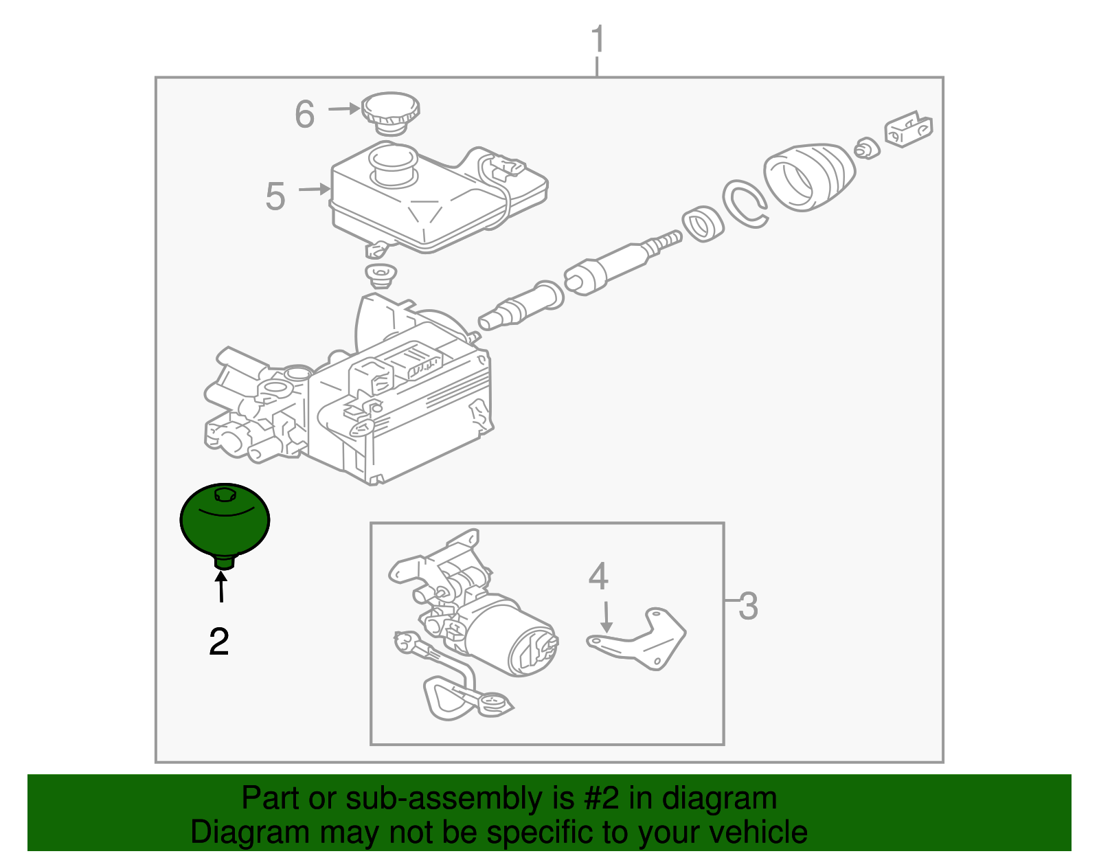 Genuine Mitsubishi Accumulator 4630A011