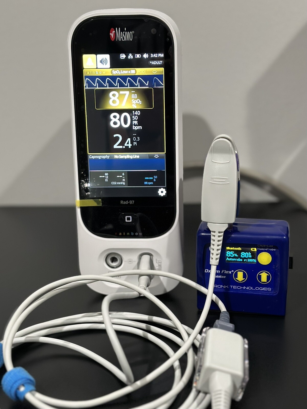 Masimo Rad-97 Red LNC M20-10 SpO2 Adapter Cable Compatible - Same Day Shipping