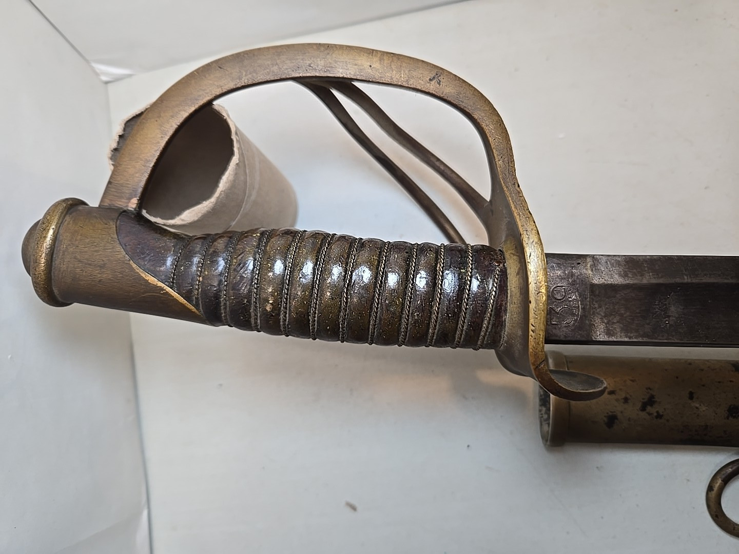 Mansfield & Lamb Civil War Model 1860 Cavalry Sword w/Scabbard - 1863