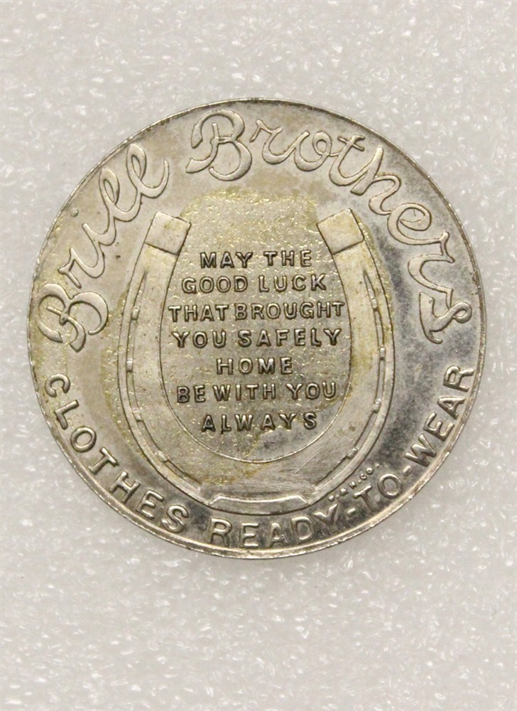 WWI Brill Brothers Clothes "Victory 1918" Token