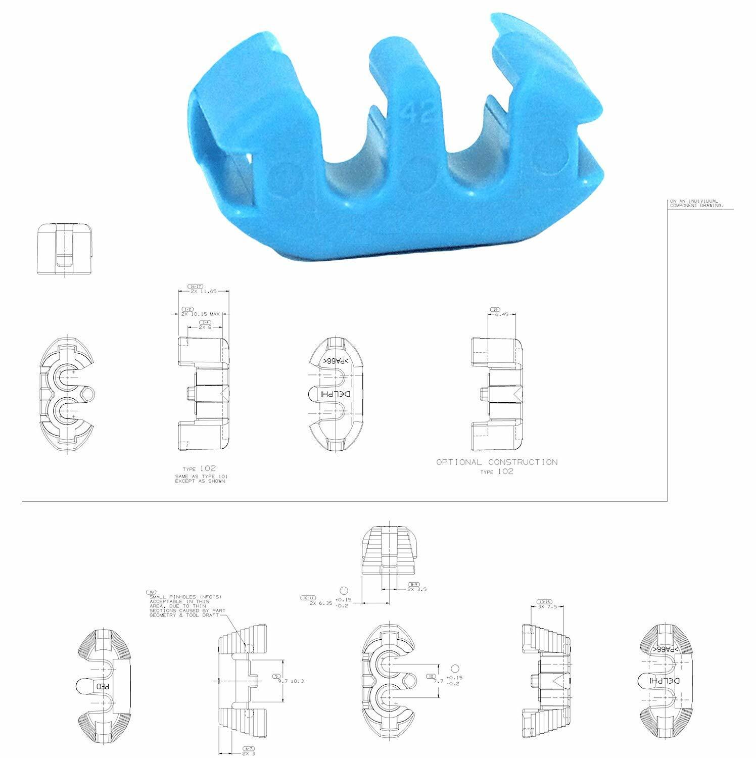 Delphi Metri-Pack 2 Pin Sealed Connector Kit 14-16 awg