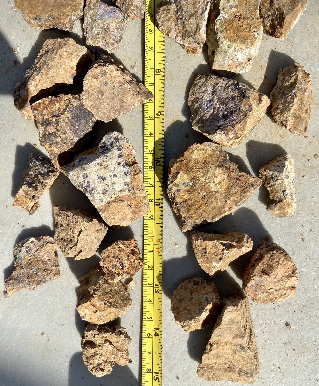 QUALITY* 3# Tumble Size Pieces of Llano, TX “Llanite” Approx. 50 Pcs Per Lot
