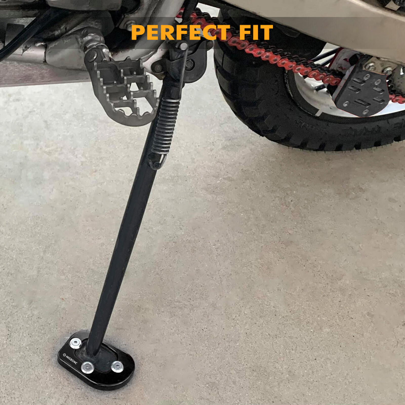 NiceCNC Fairings Body Kit Foot Peg Chain Cover For Honda XR650L 1993-2024 Black